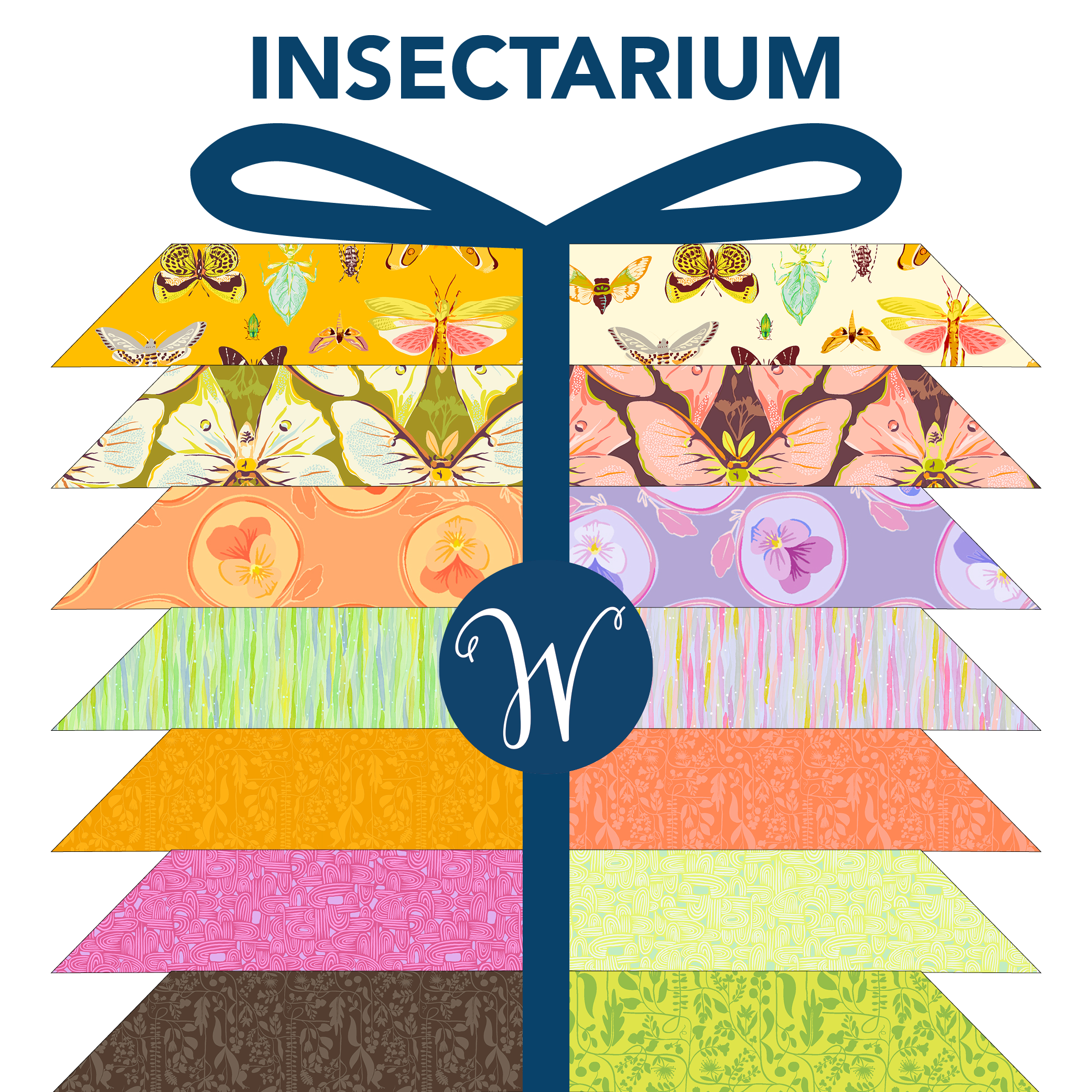 Insectarium | Fat Quarter Bundle by Tamara Kate for Windham Fabrics | 25 pcs