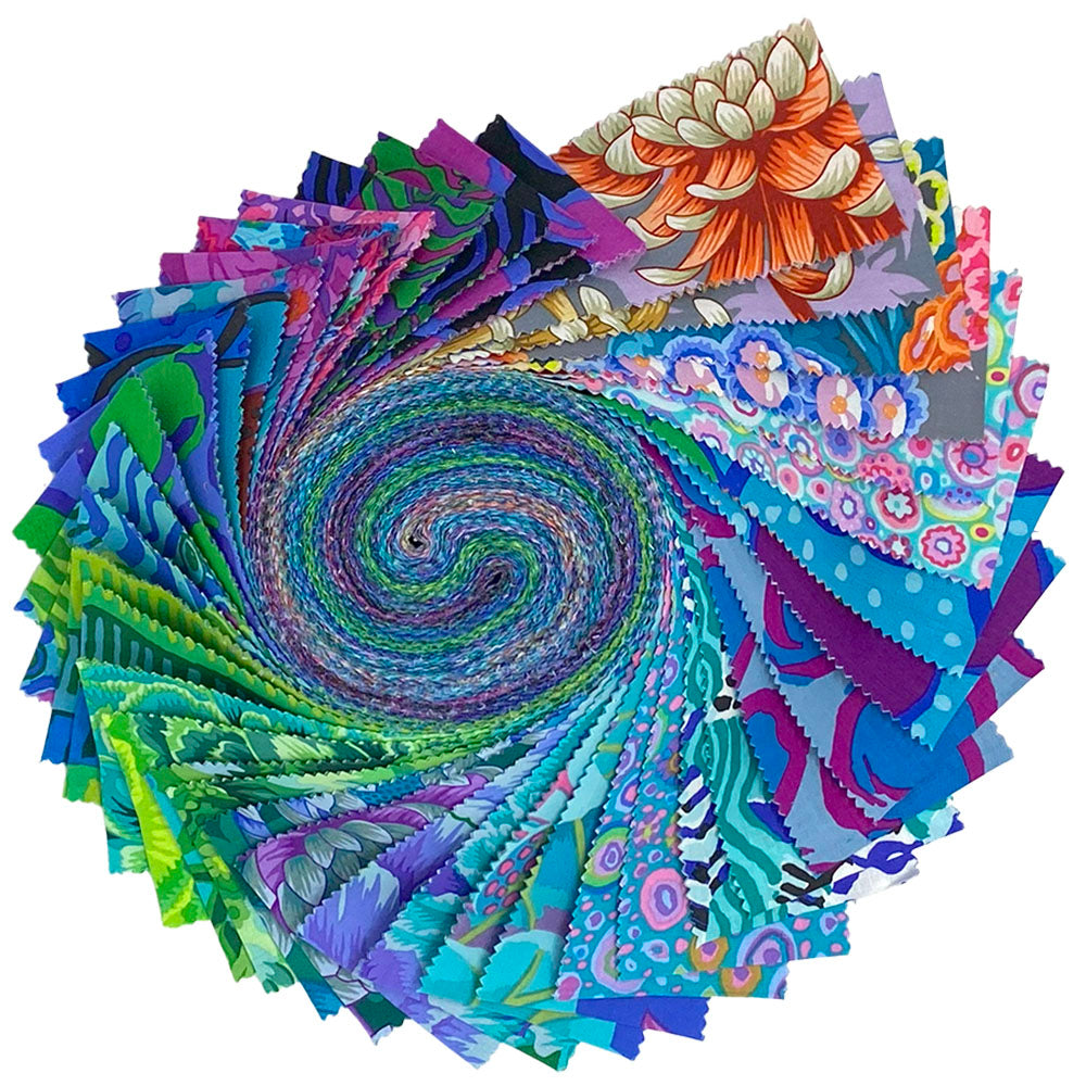 August 2025 | 2.5" Design Roll - Cool by Kaffe Fassett Collective for FreeSpirit | 40 pcs