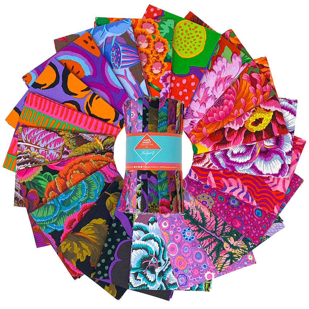 August 2025 | 6" Design Roll - Hot by Kaffe Fassett Collective for FreeSpirit | 40 pcs