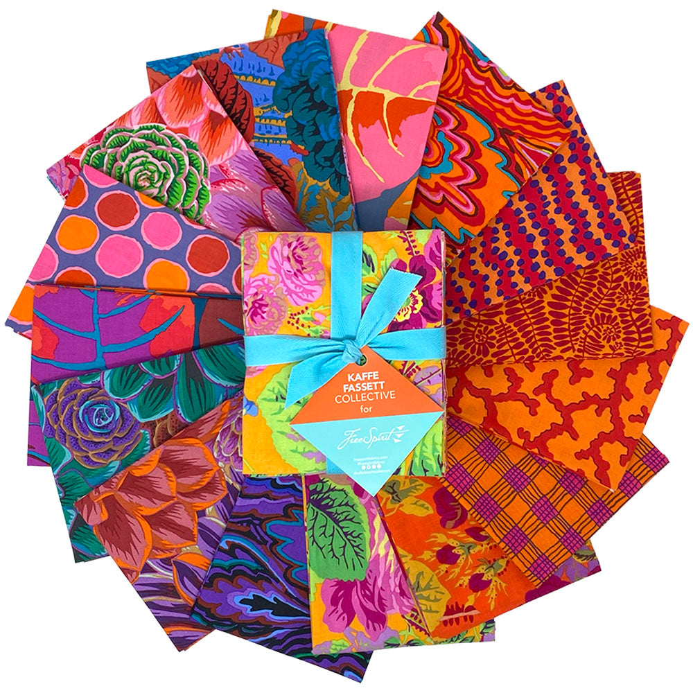 February 2025 | Fat Quarter Bundle - Warm by Kaffe Fassett Collective for Free Spirit | 15 pcs