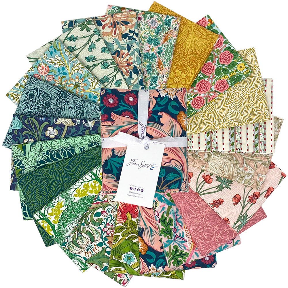 Bedford Park | Fat Quarter Bundle by William Morris & Co. for FreeSpirit | 20 pcs