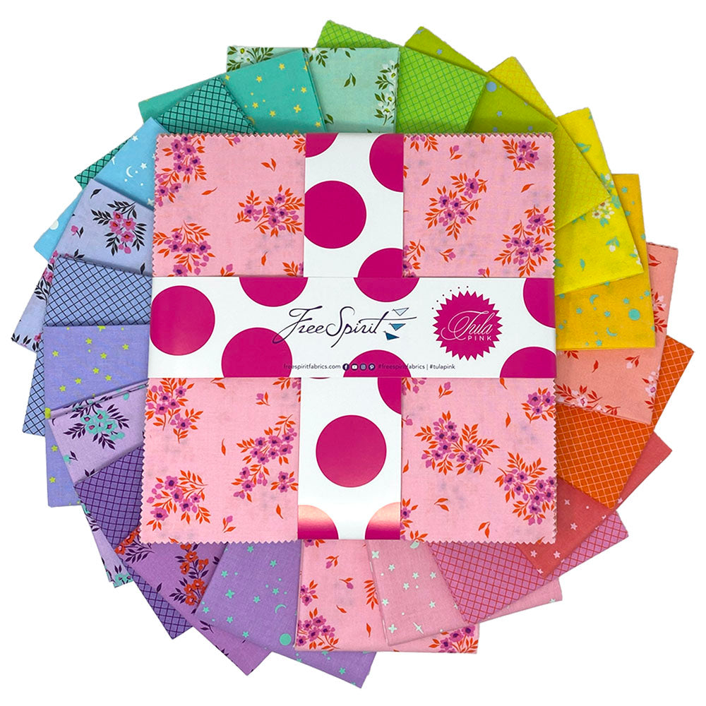 Full Moon Forest II | Coordinating 10" Square Pack by Tula Pink for FreeSpirit | 42 pcs