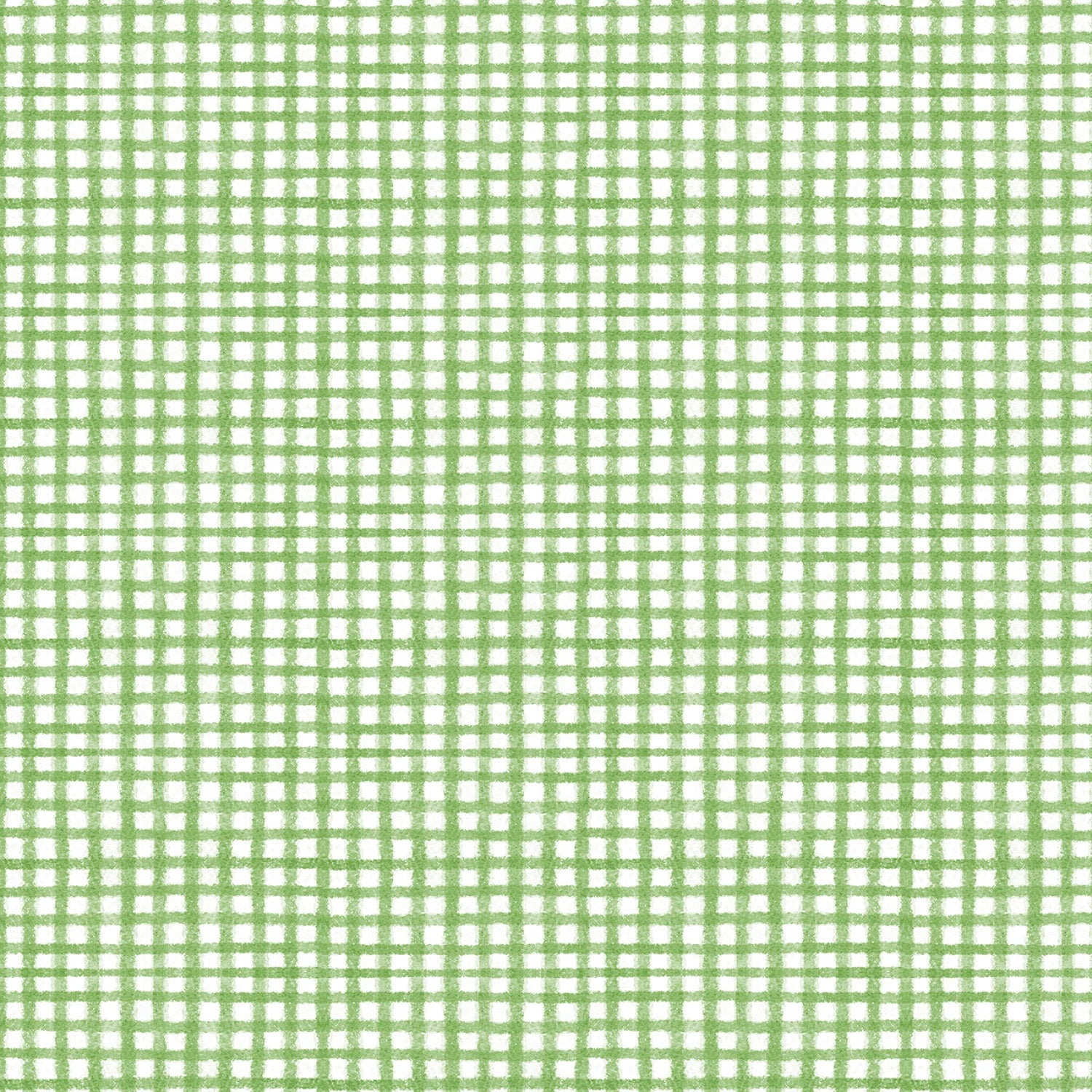 Frost & Fable | Sketchy Check - Green by Leslie Trimbach for P&B Textiles | FFAB5801-GW