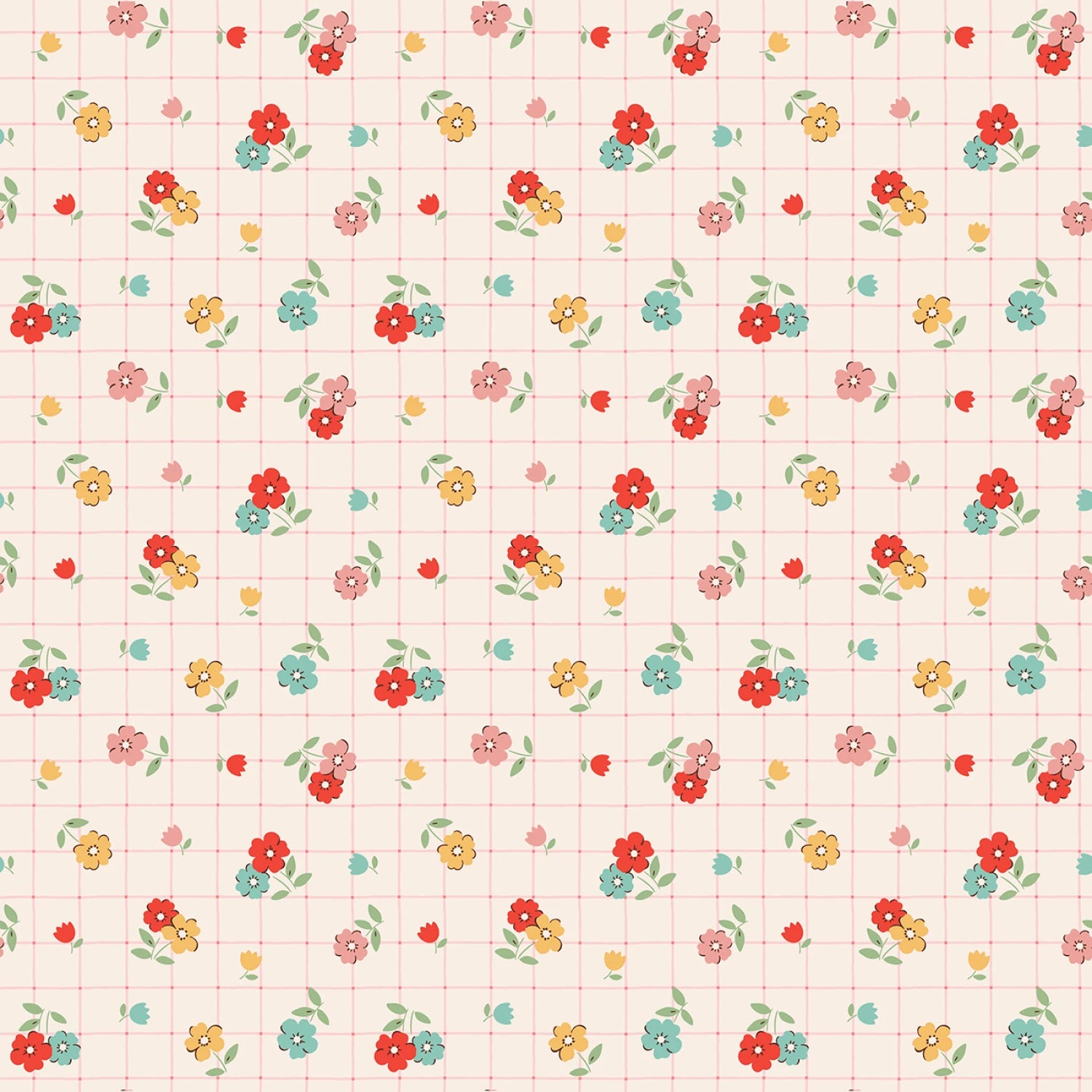 Farmhouse Fancy | Tea Towel Multi by Elea Lutz for Poppie Cotton | FH25955