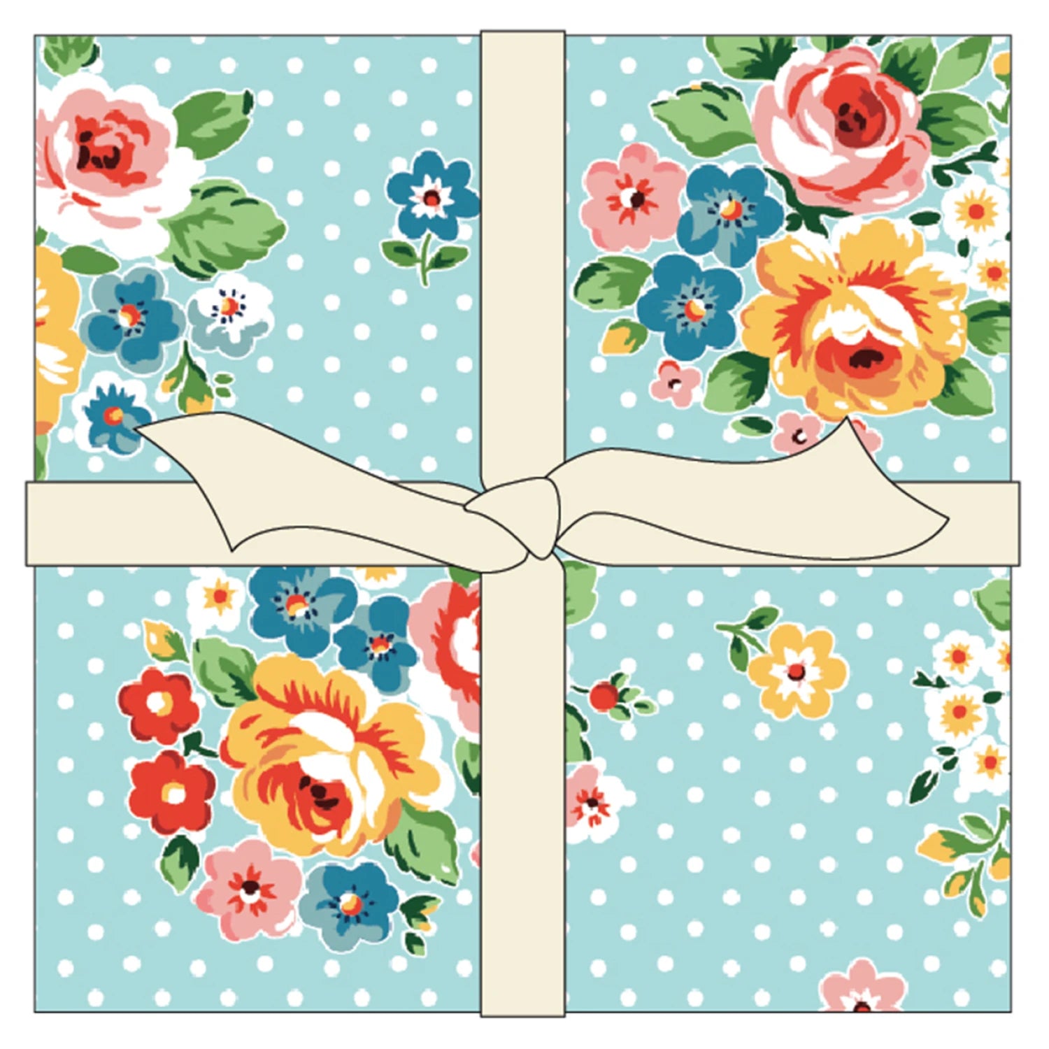 Flower Market | 5" Charm Pack by Elea Lutz for Poppie Cotton | 42 pcs