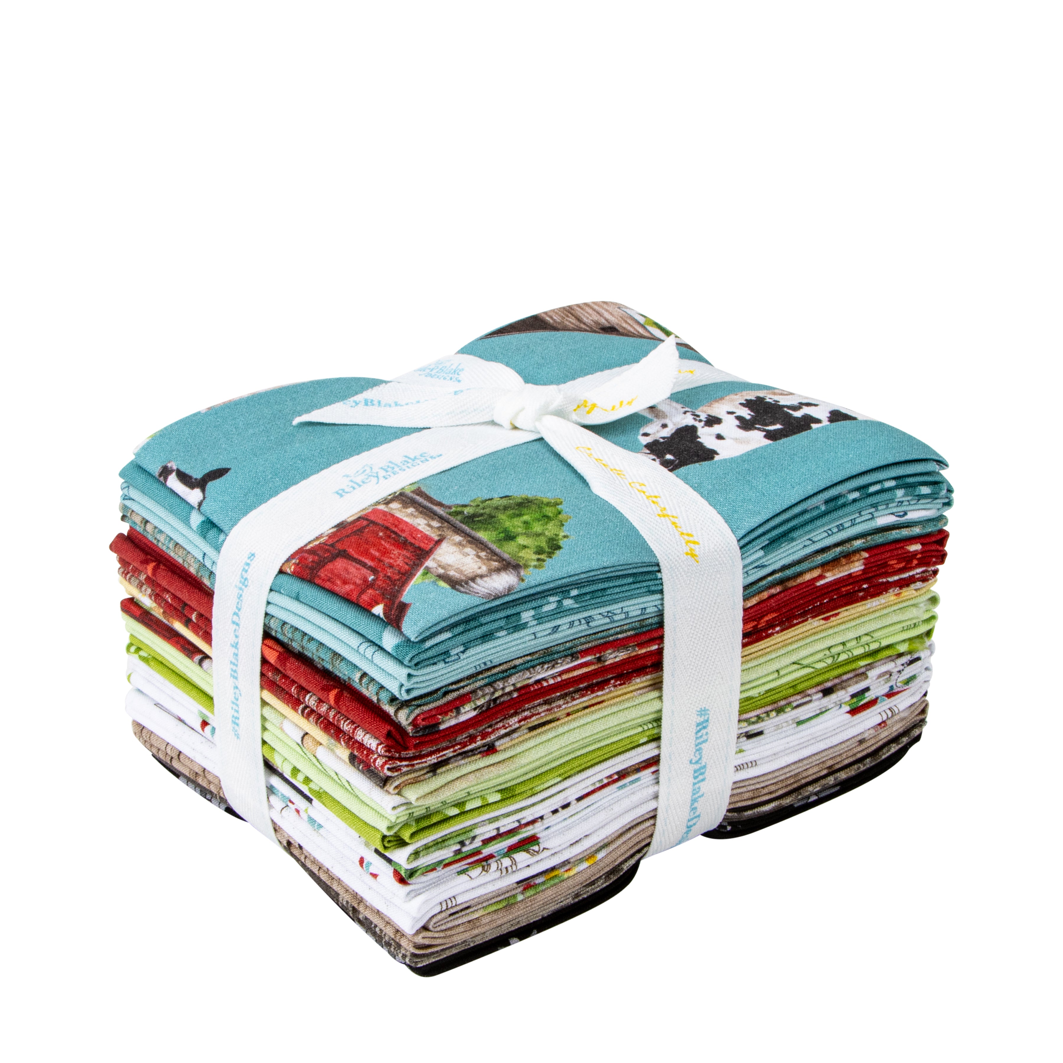 Spring Barn Quilts | Fat Quarter Bundle by Tara Reed for Riley Blake Designs | 18 pcs