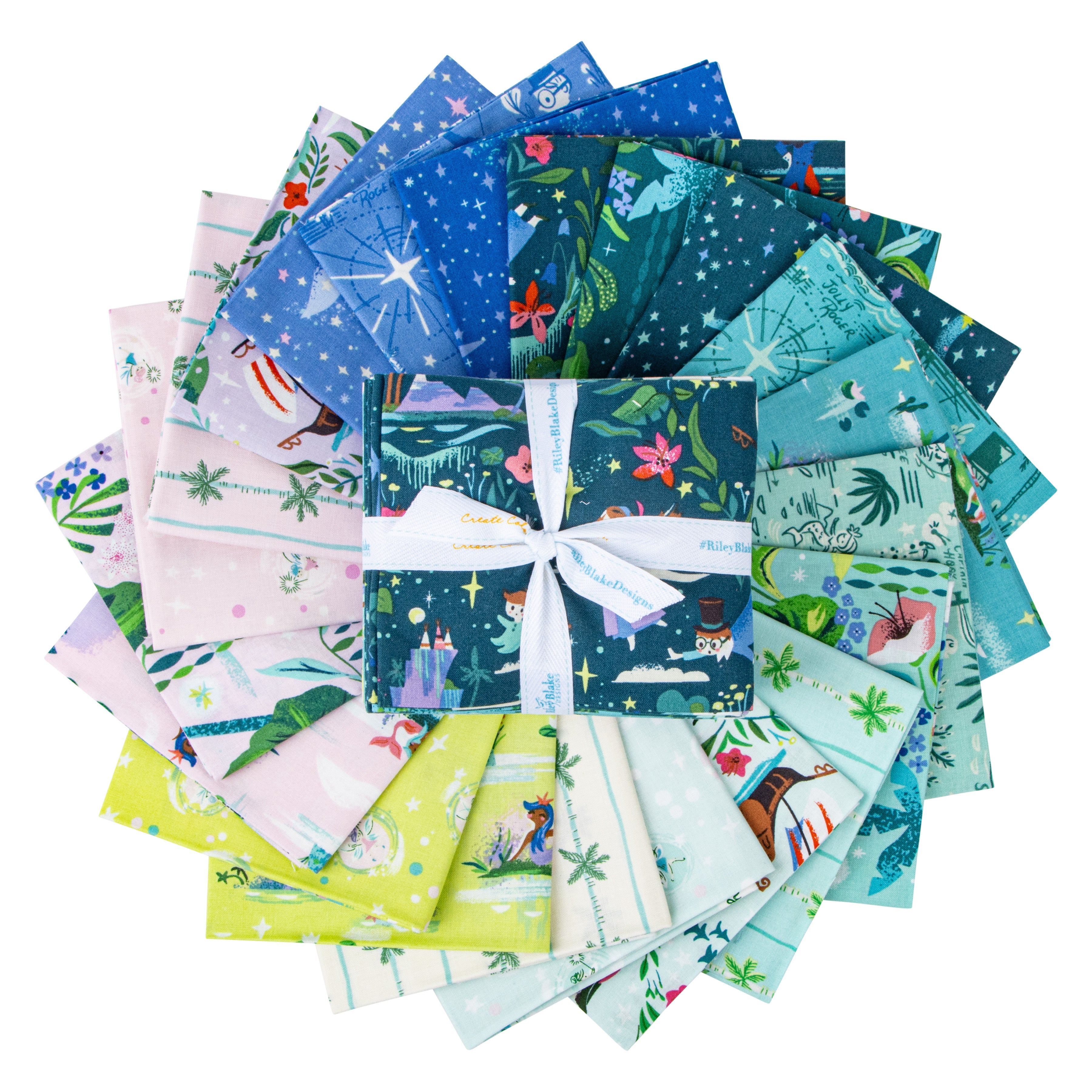 Forever Neverland | Fat Quarter Bundle by Jill Howarth for Riley Blake | 21 pcs