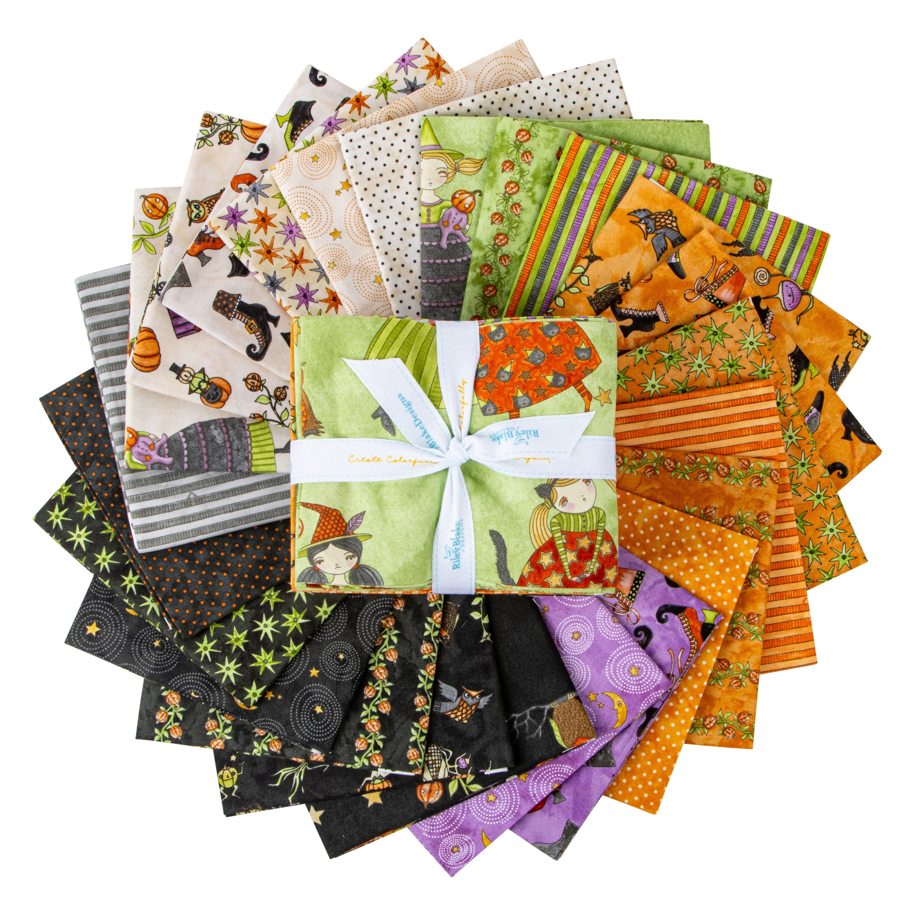 Ghoul Friends | Fat Quarter Bundle by Teresa Kogut for Riley Blake | 24 pcs