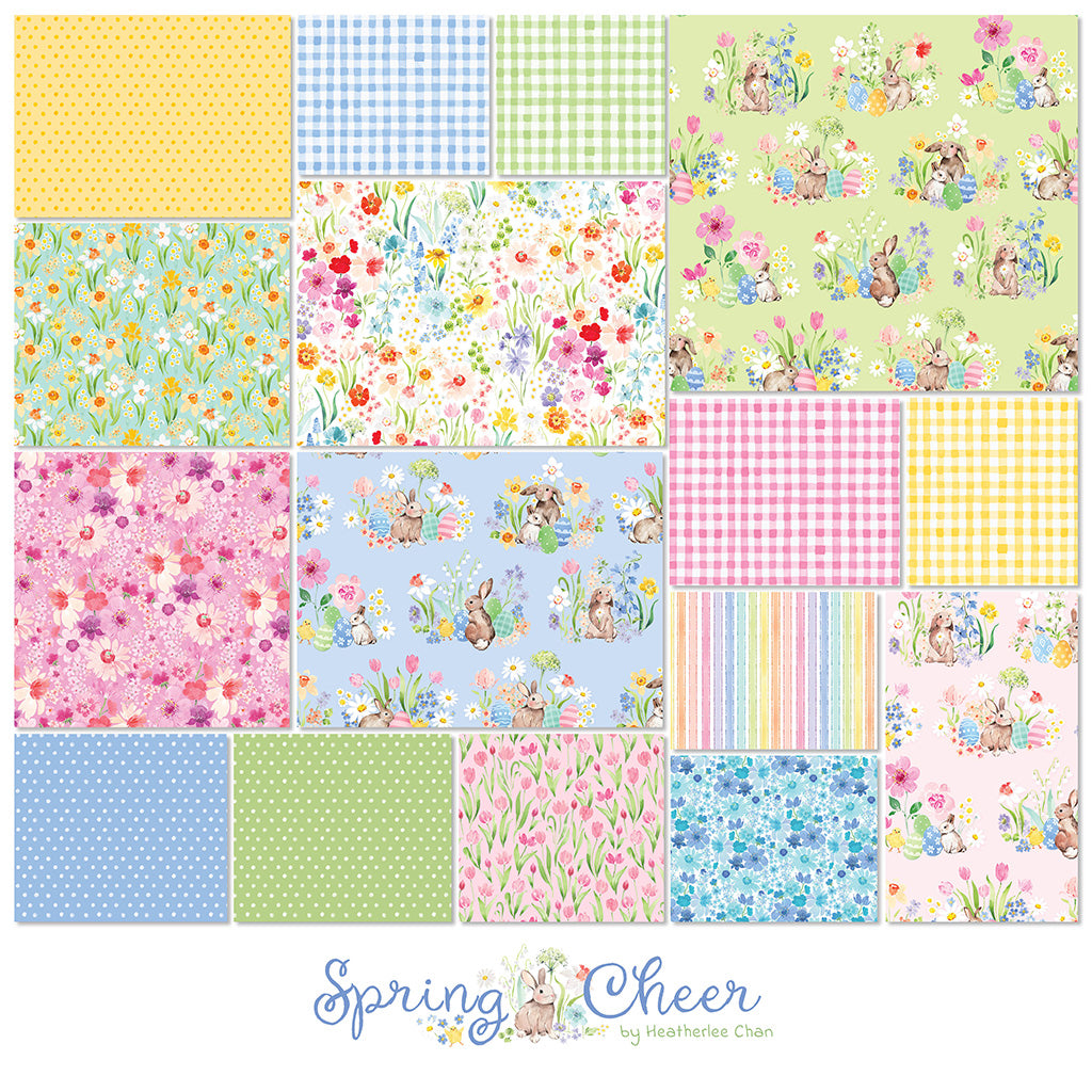 Spring Cheer | Fat Quarter Bundle by Heatherlee Chan for Clothworks | 18 pcs
