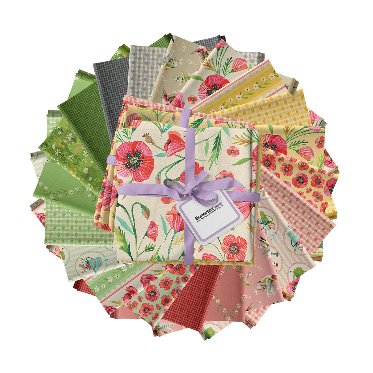 Into the Meadow | Fat Quarter Bundle by Katie Daisy for Benartex | 20 pcs | 100% Cotton
