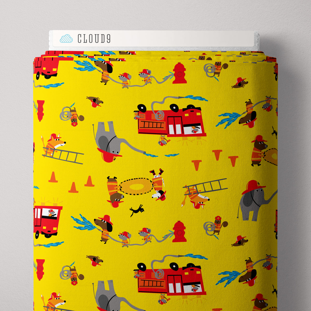 Fire! Fire! Fire! | To the Rescue by Loo McNulty for Cloud9 | 228302-X | 100% Organic Cotton