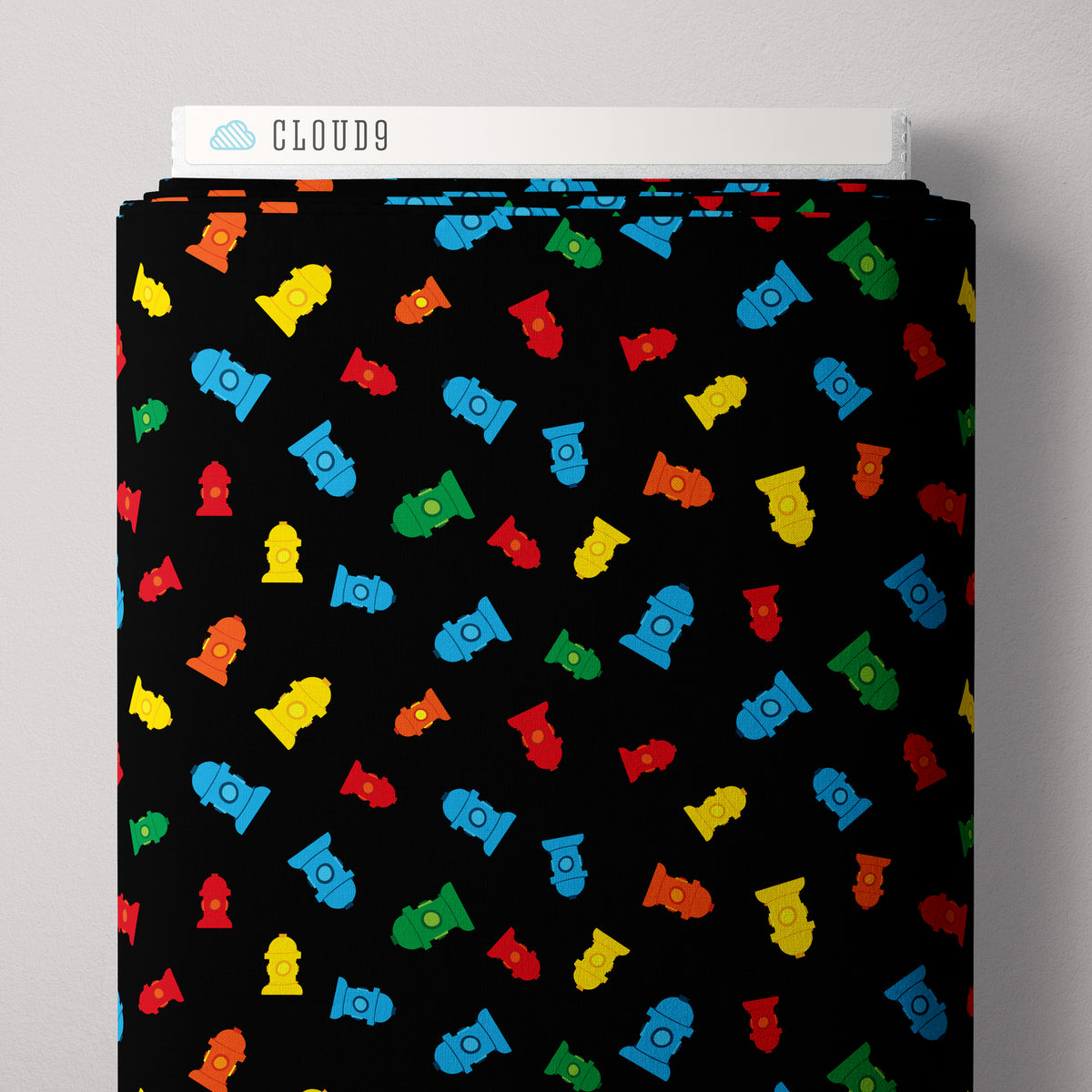Fire! Fire! Fire! | Fire Hydrant by Loo McNulty for Cloud9 | 228310-X | 100% Organic Cotton