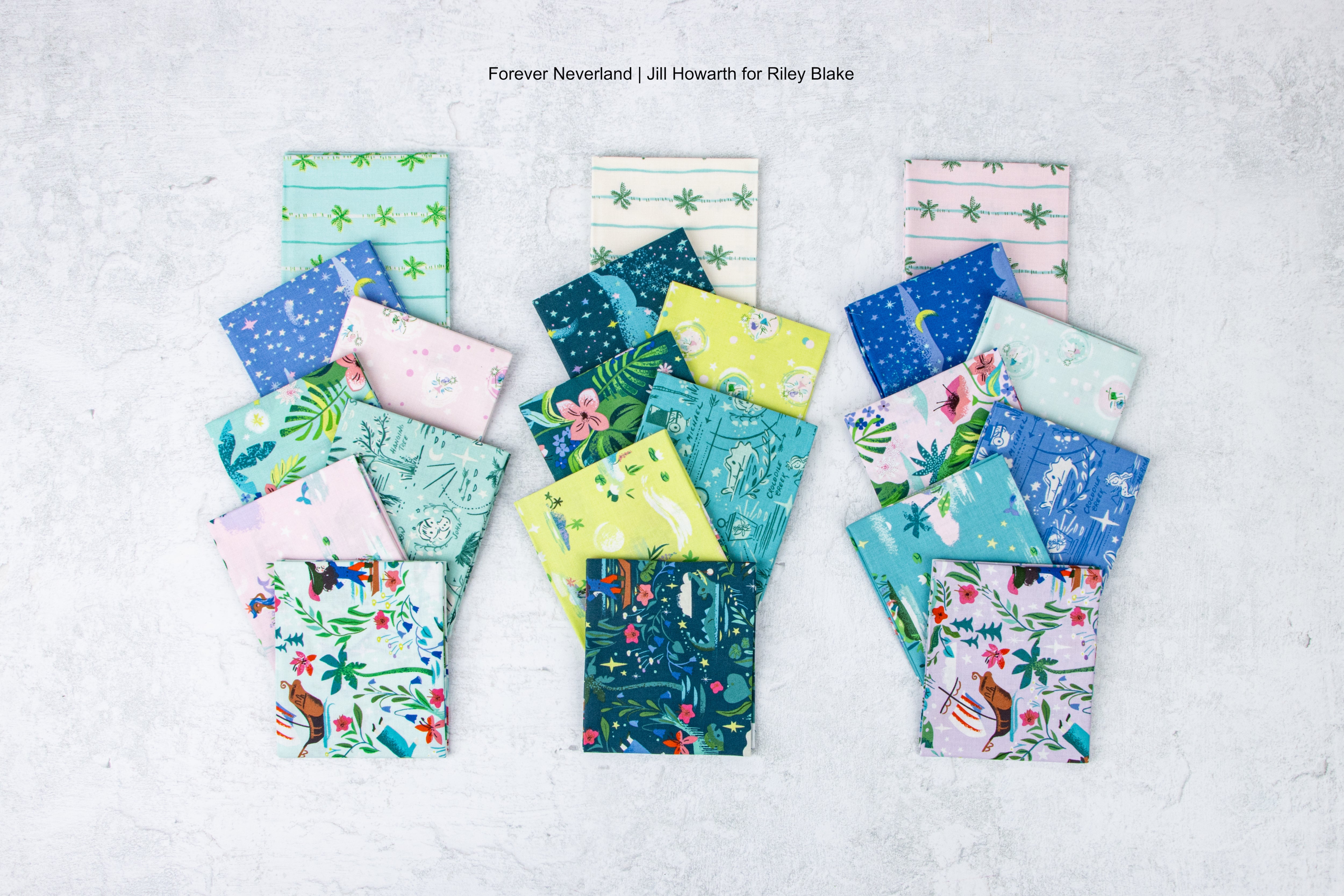 Forever Neverland | Palm Stripe Songbird by Jill Howarth for Riley Blake | C15906-SONGBIRD