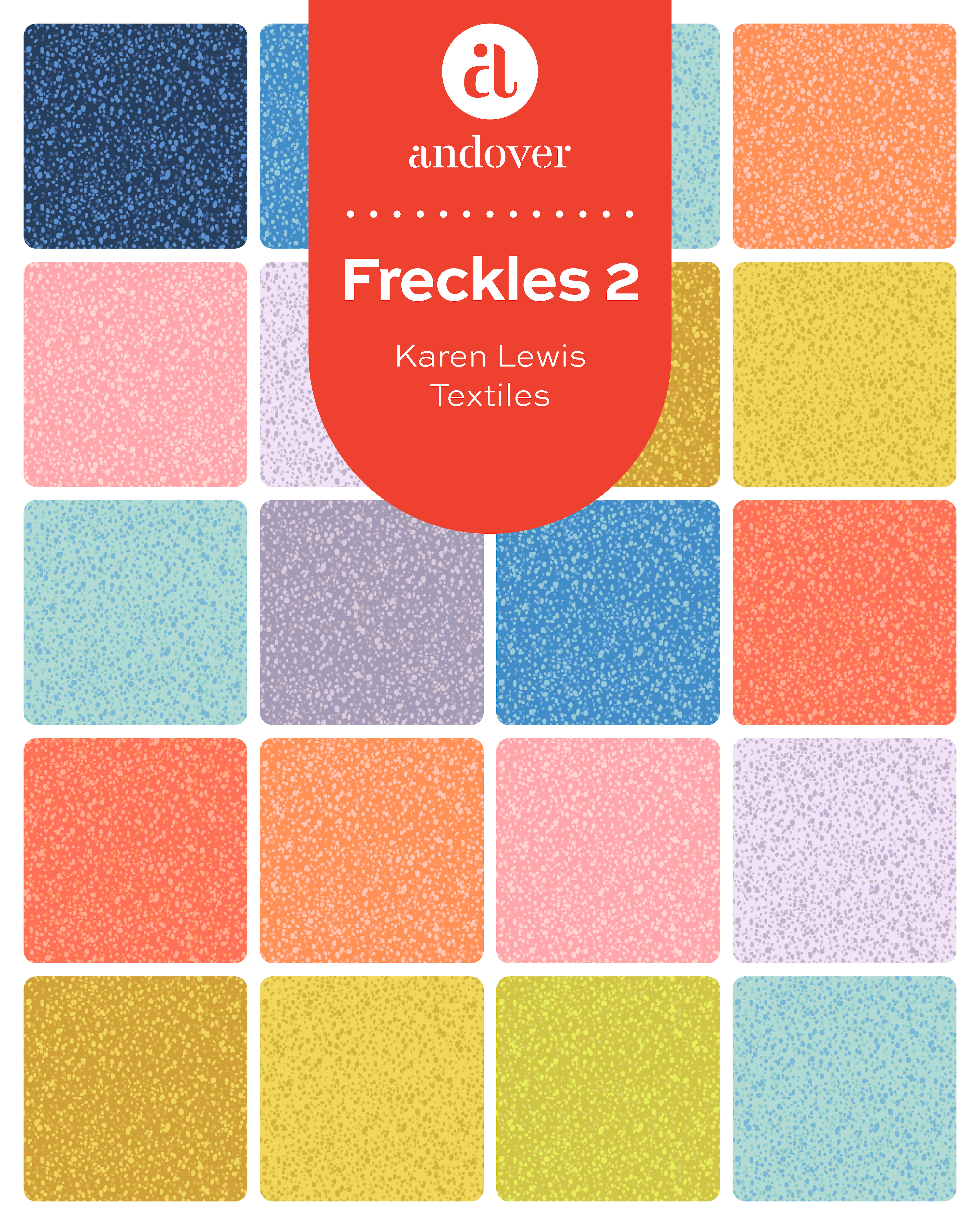 Freckles 2 | Lilac Freckles by Karen Lewis Textiles for Andover Fabrics | A-1424-P