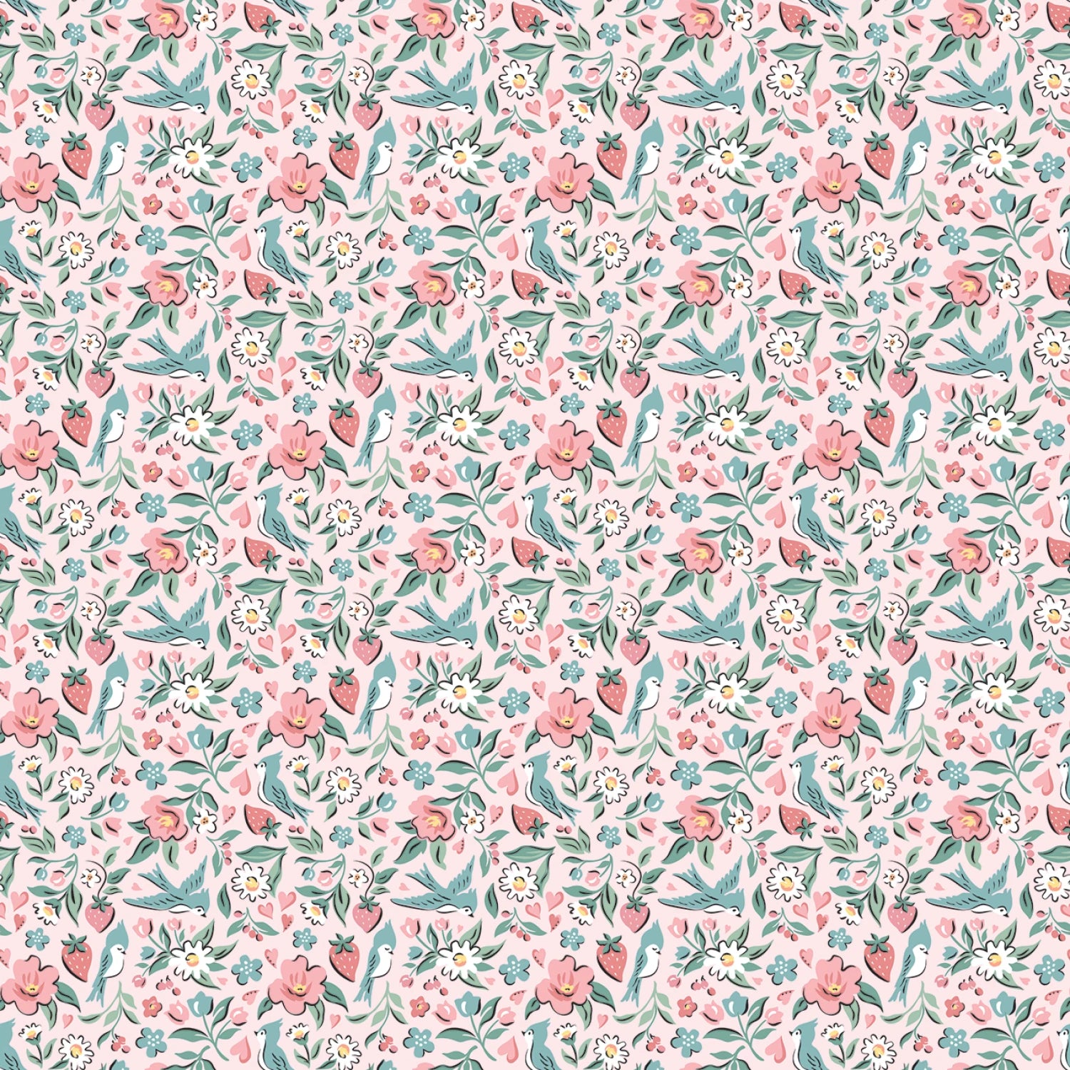 Granny's Sewing Room | Fat Quarter Bundle by Sheri McCulley for Poppie Cotton | 27 pcs
