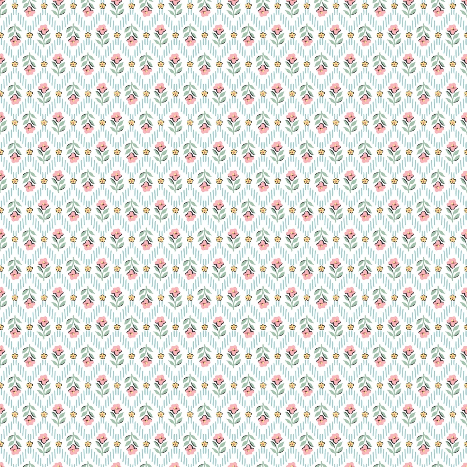 Granny's Sewing Room | Attic Curtains - Blue by Sheri McCulley for Poppie Cotton | GS25905