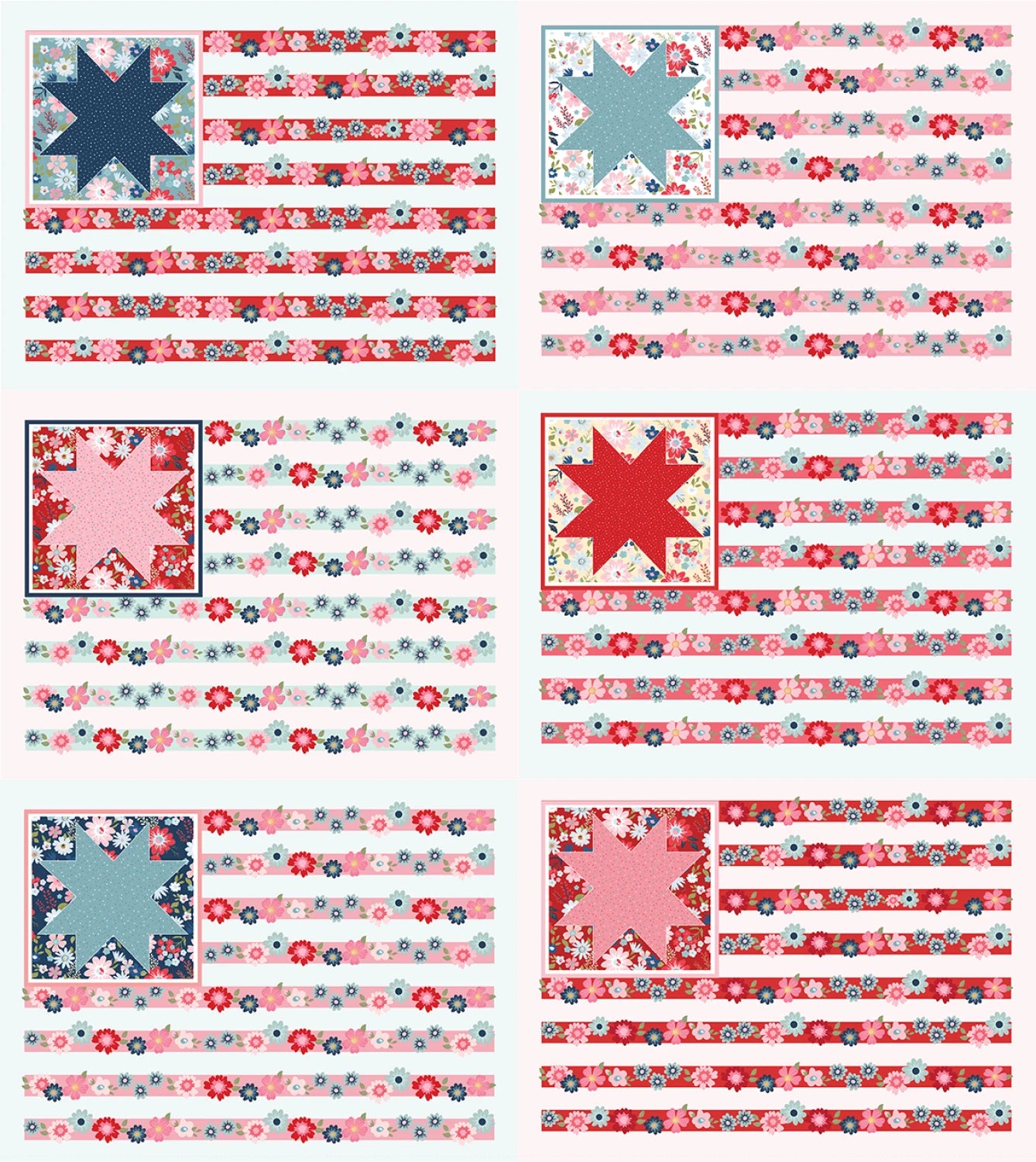 Hip Hip Hooray | Multi Hooray-Flag Panel by Lori Woods for Poppie Cotton | HH25108