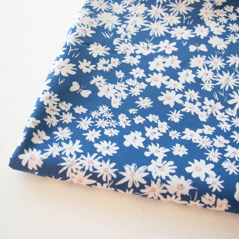 Homestead | Daisy Bed - Storm by Emily Isabella for Birch Fabrics | EI-31-STORM | 100% Organic Cotton