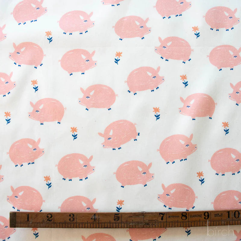 Homestead | Oink by Emily Isabella for Birch Fabrics | EI-28 | 100% Organic Cotton