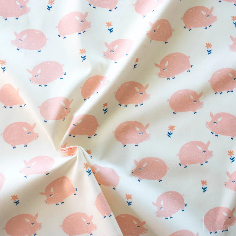 Homestead | Oink by Emily Isabella for Birch Fabrics | EI-28 | 100% Organic Cotton