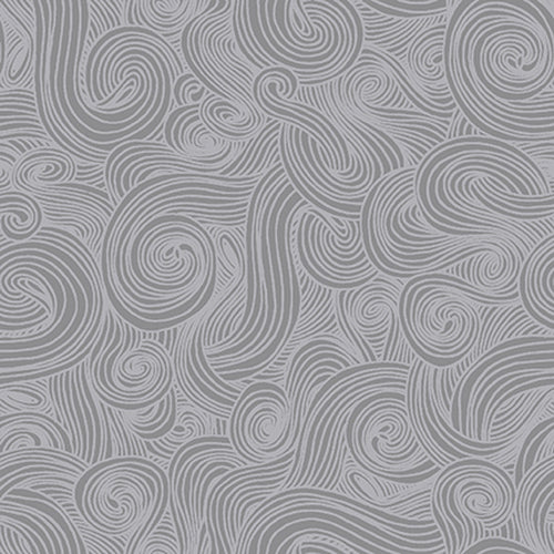 108" Wide Backing Fabric - Just Color Pewter Swirl from Studio E Fabrics | 5317-90
