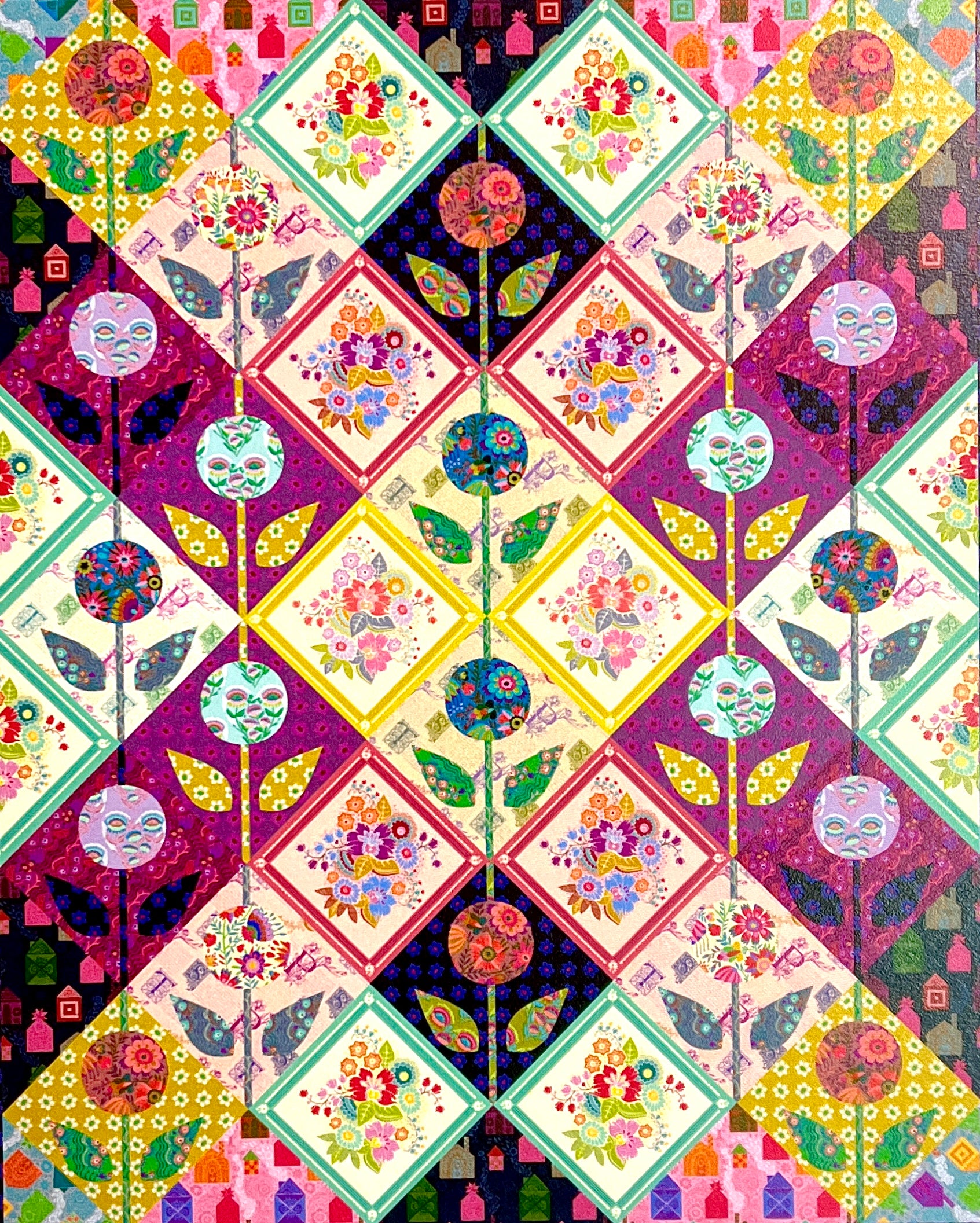 Allegory Quilt Pattern by Anna Maria Parry | 62” x 77.5”