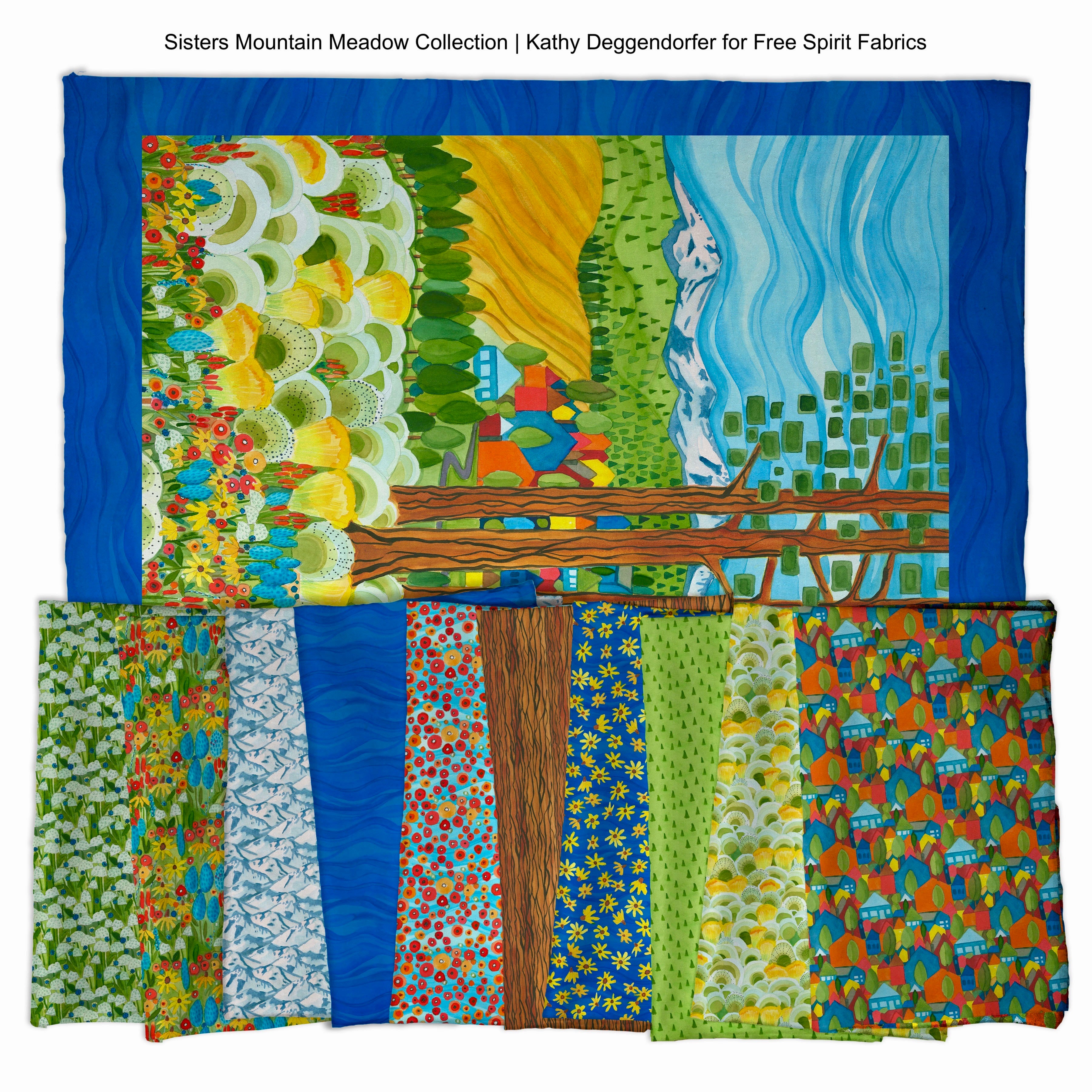 Sisters Mountain Meadow | My Neighborhood - Multi by Kathy Deggendorfer | PWKD002.MULTI