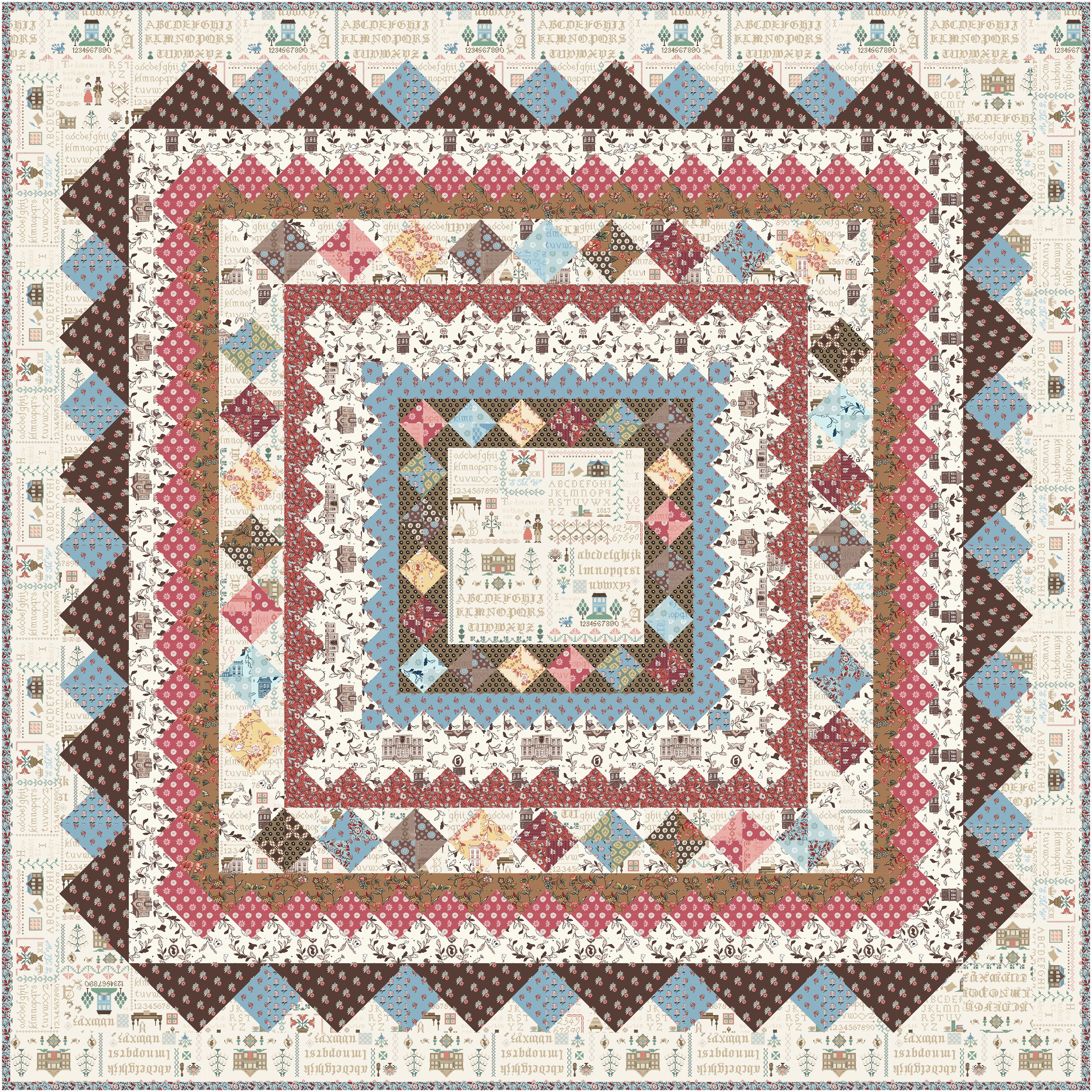 Pride & Prejudice | Quilt Boxed Kit by Riley Blake Designs | 65.5" x 65.5"