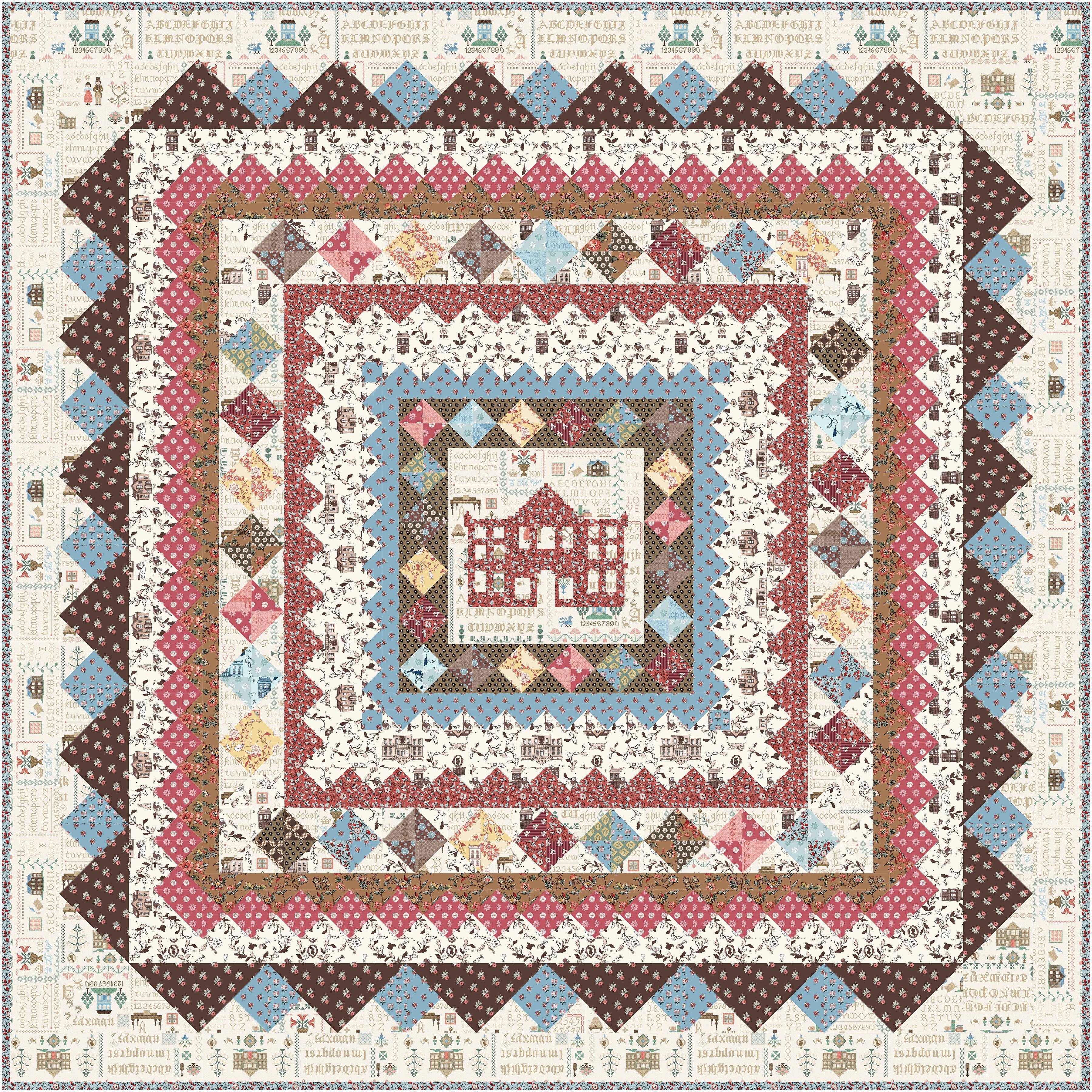 Pride & Prejudice | Quilt Boxed Kit by Riley Blake Designs | 65.5" x 65.5"