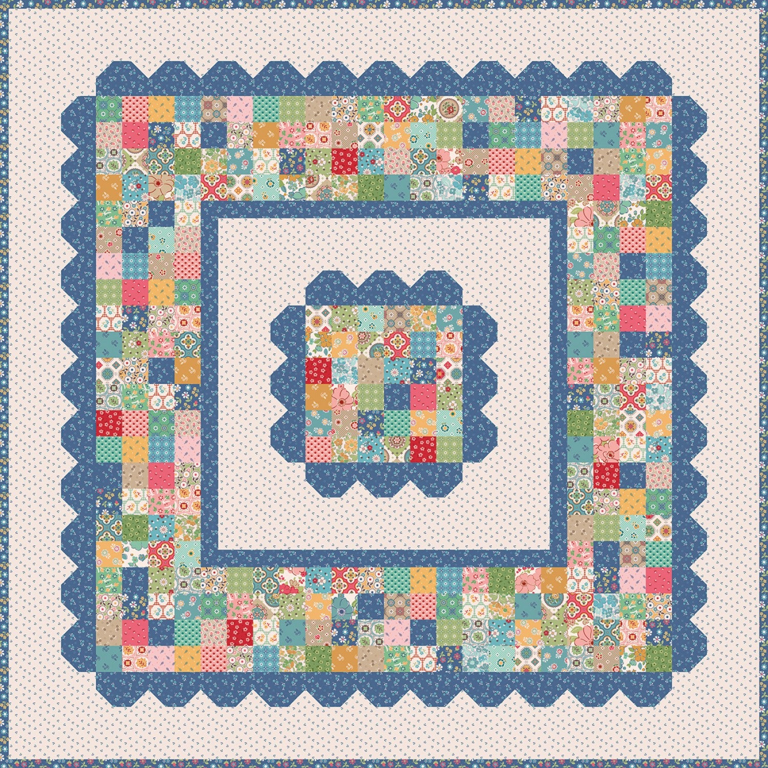 Mercantile Heritage Table Topper Kit by Lori Holt (43" x 43")