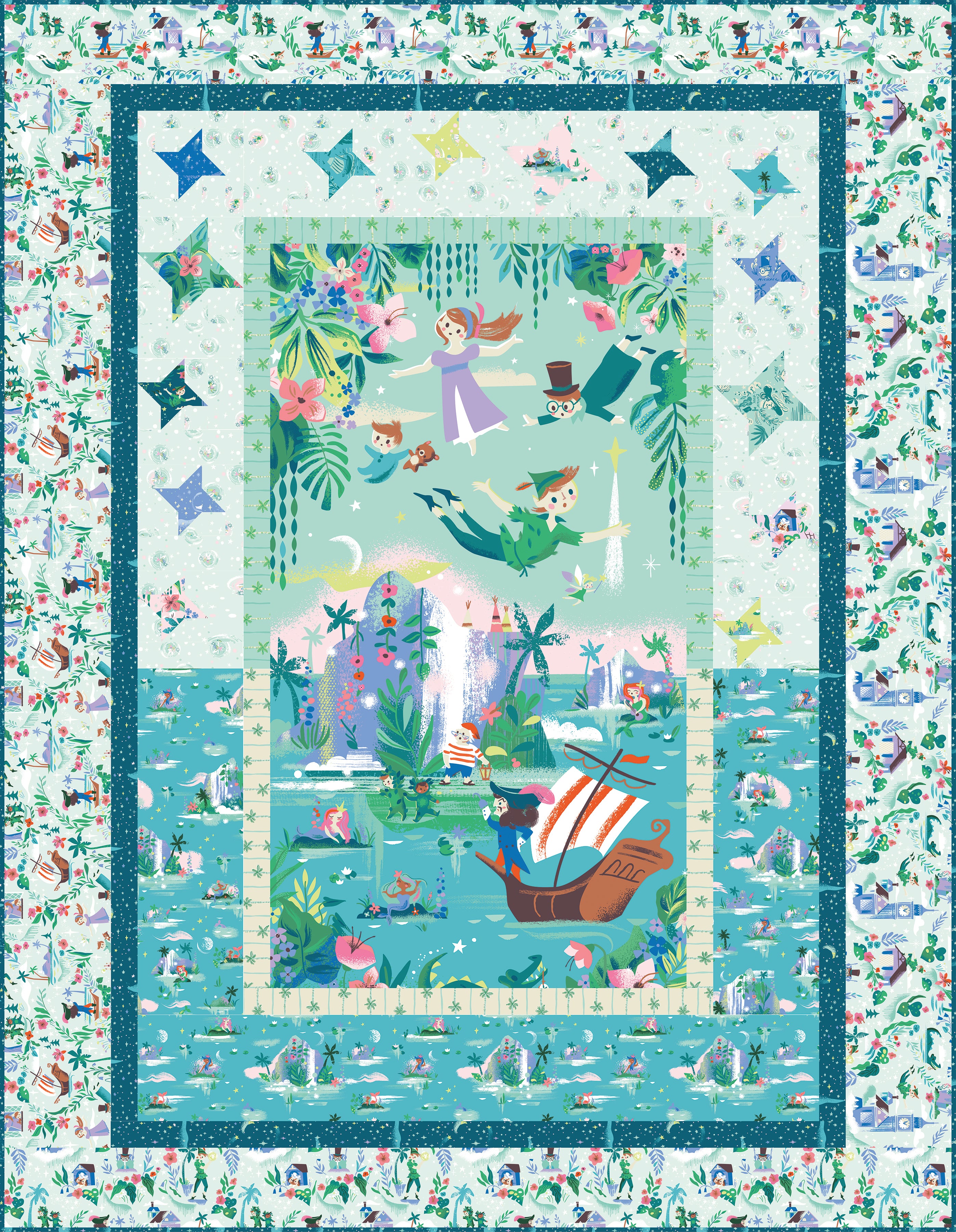 Forever Neverland | Quilt Kit by Jill Howarth for Riley Blake | 53.5" x 69"