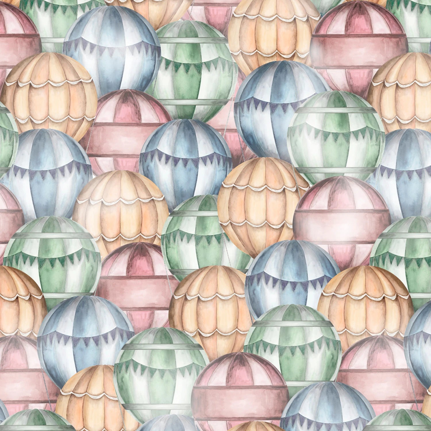 Let's Go on an Adventure | Packed Balloons Multi by Brett Blumenthal for P&B Textiles | LGOA5935-MU