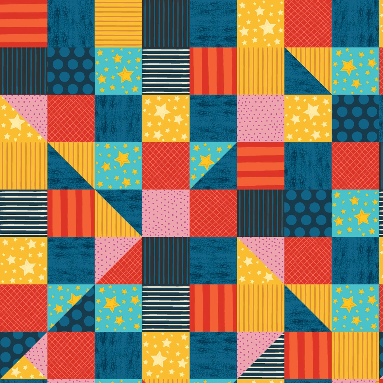 Love, Teach, Inspire | Stellar Patchwork by Arrolyn Weiderhold for P&B Textiles | LTIN5855-MU