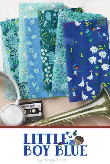 Little Boy Blue | Rise & Shine - Aqua by Meags & Me for Clothworks | Y4638-33