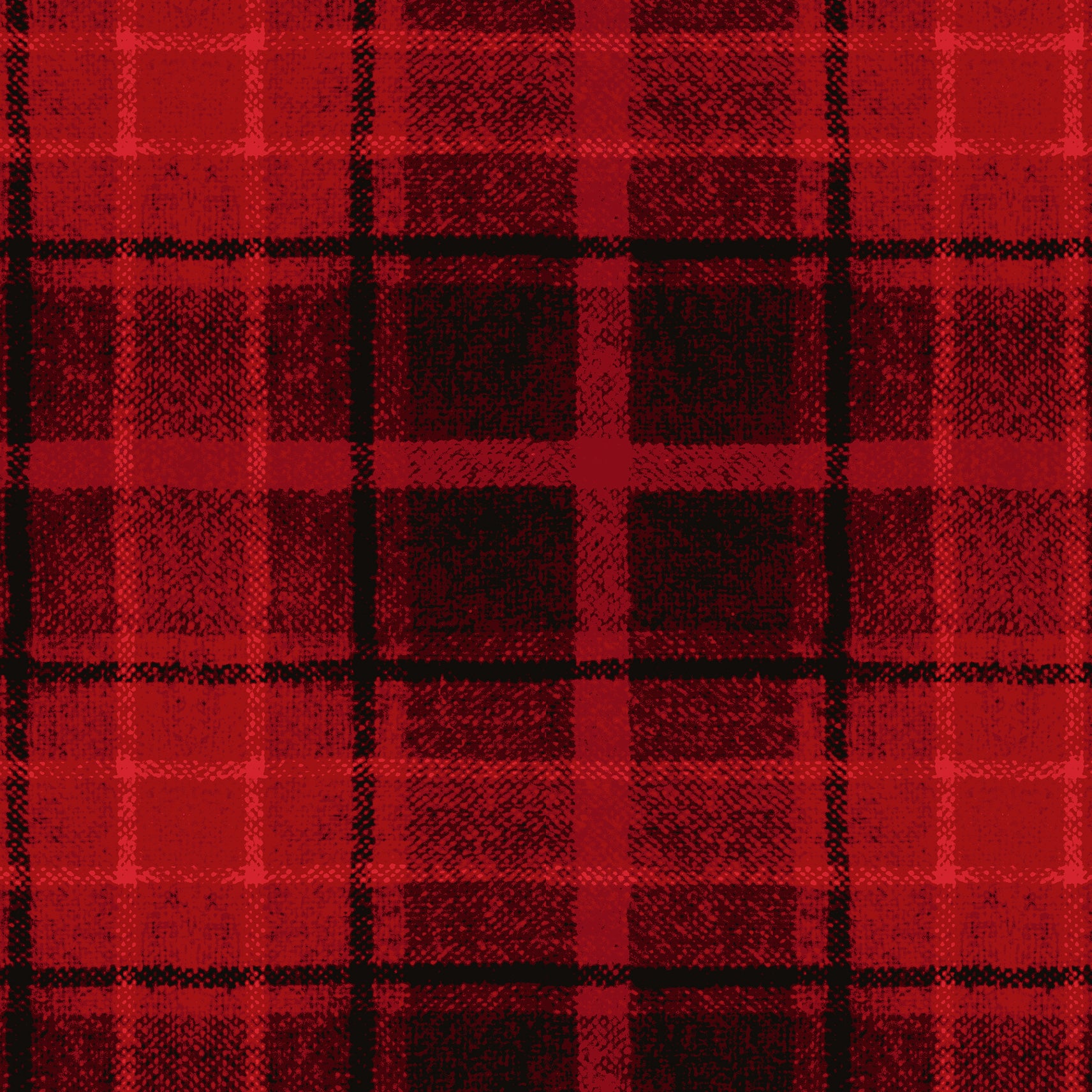Holly Jolly Flannel | Big Plaid - Red by Bonnie Sullivan for Maywood Studio | MASF10896-R