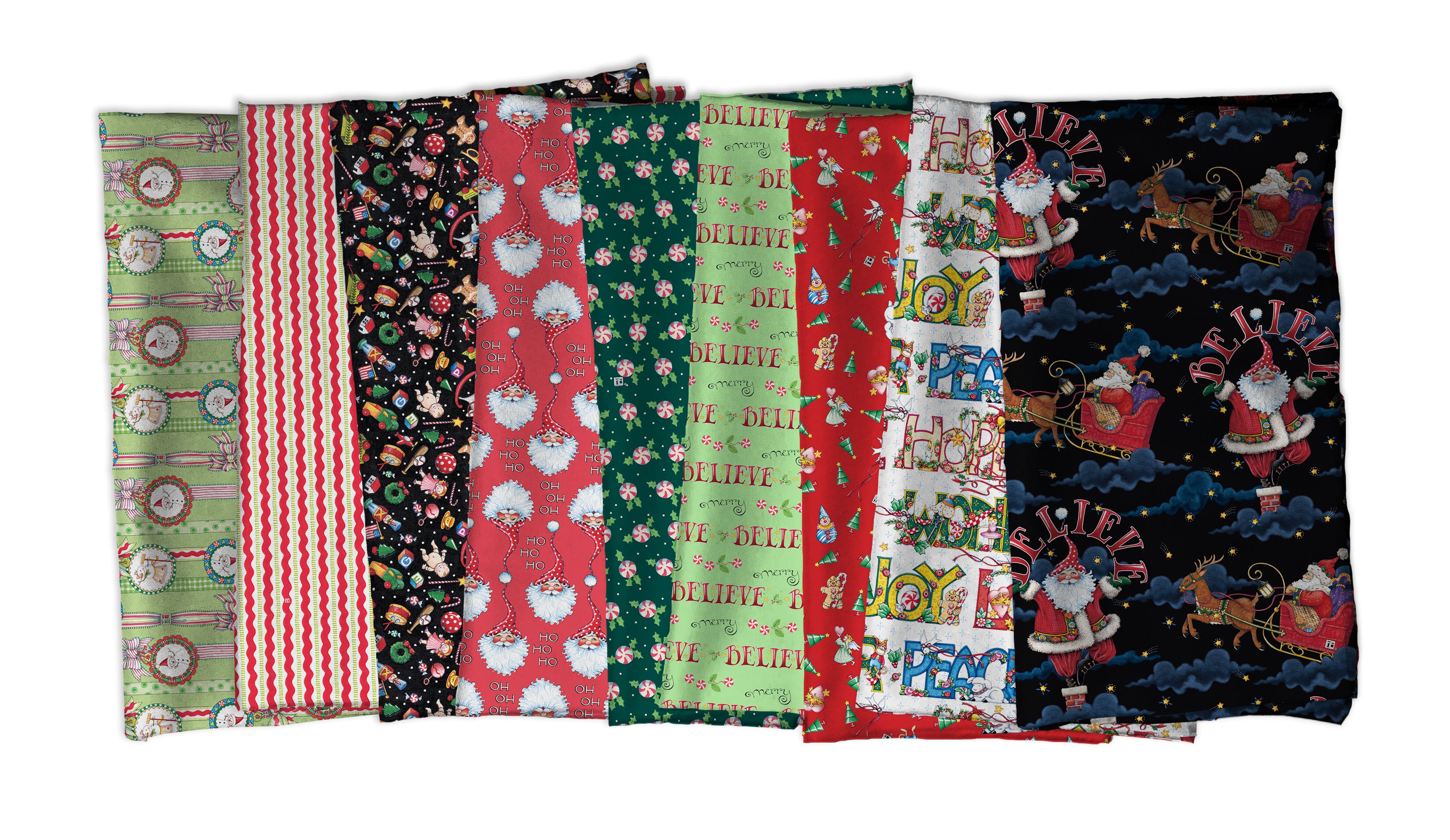 So Much Joy! | Believe and Merry - Lime by Mary Engelbreit for FreeSpirit | PWMY013.LIME