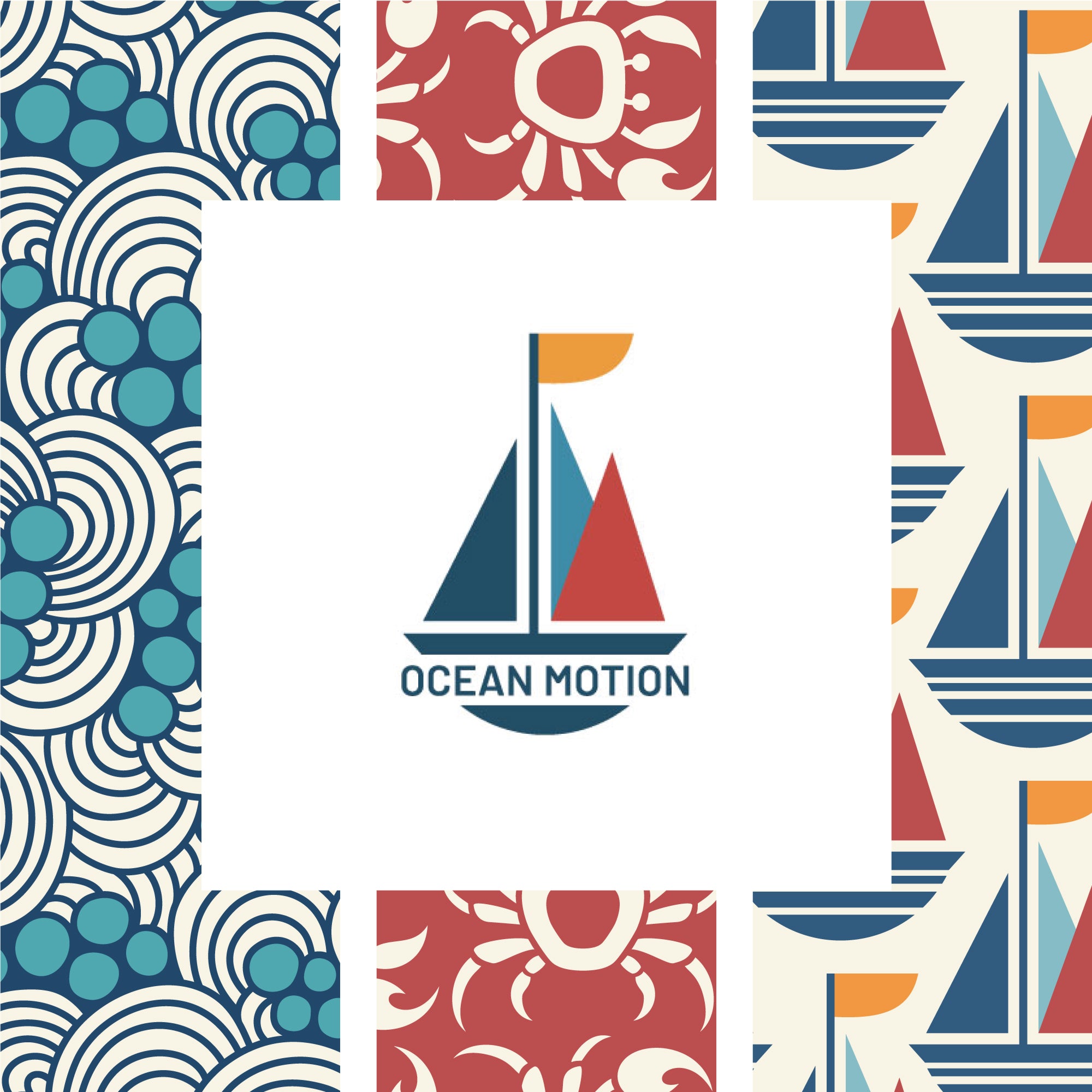 Ocean Motion | Seahorses by RouCouCou for Cloud9 | 227986 | 100% Organic Cotton
