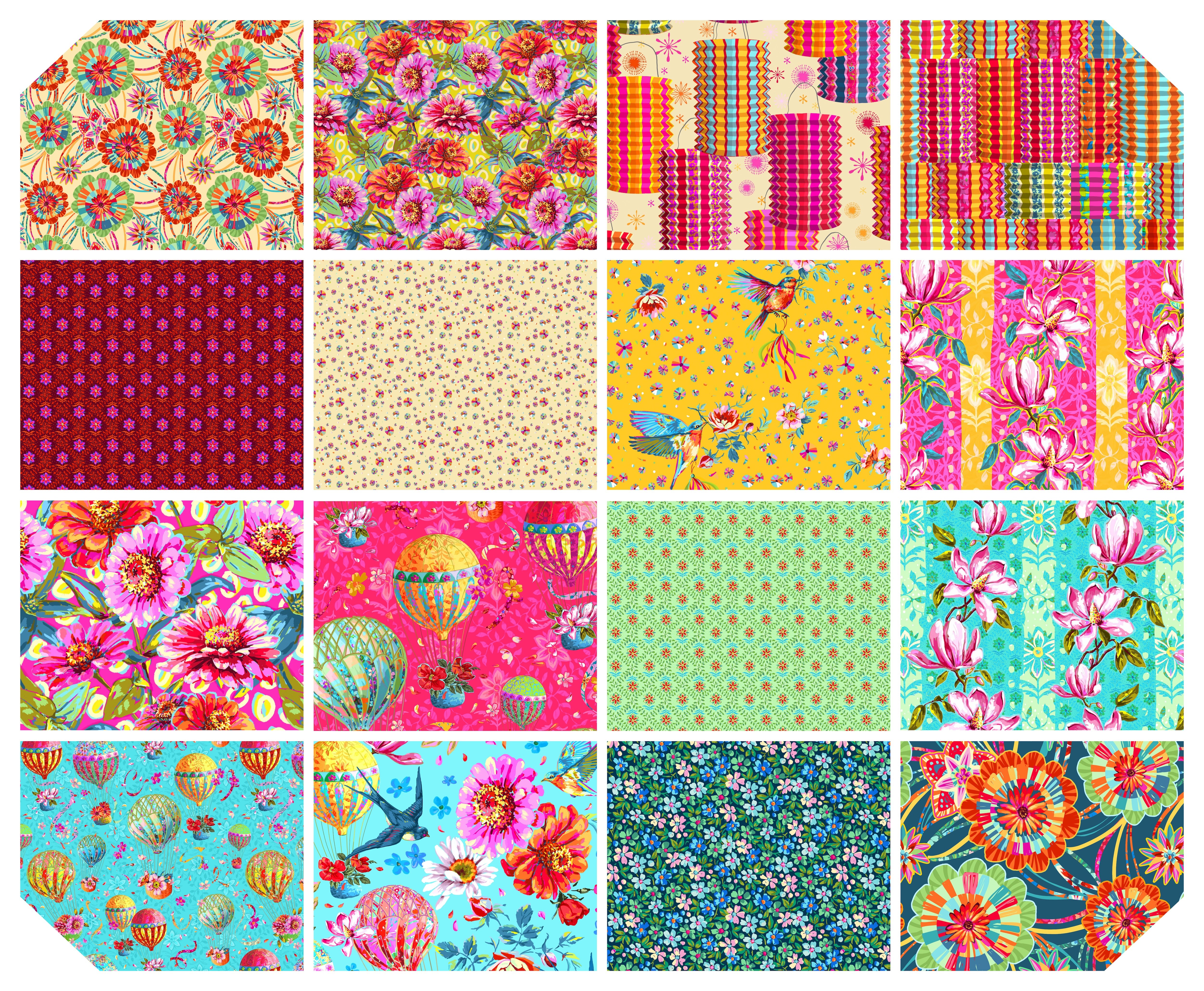 Festival | 5" Charm Pack by Odile Bailloeul for FreeSpirit | 42 pcs | 100% Cotton