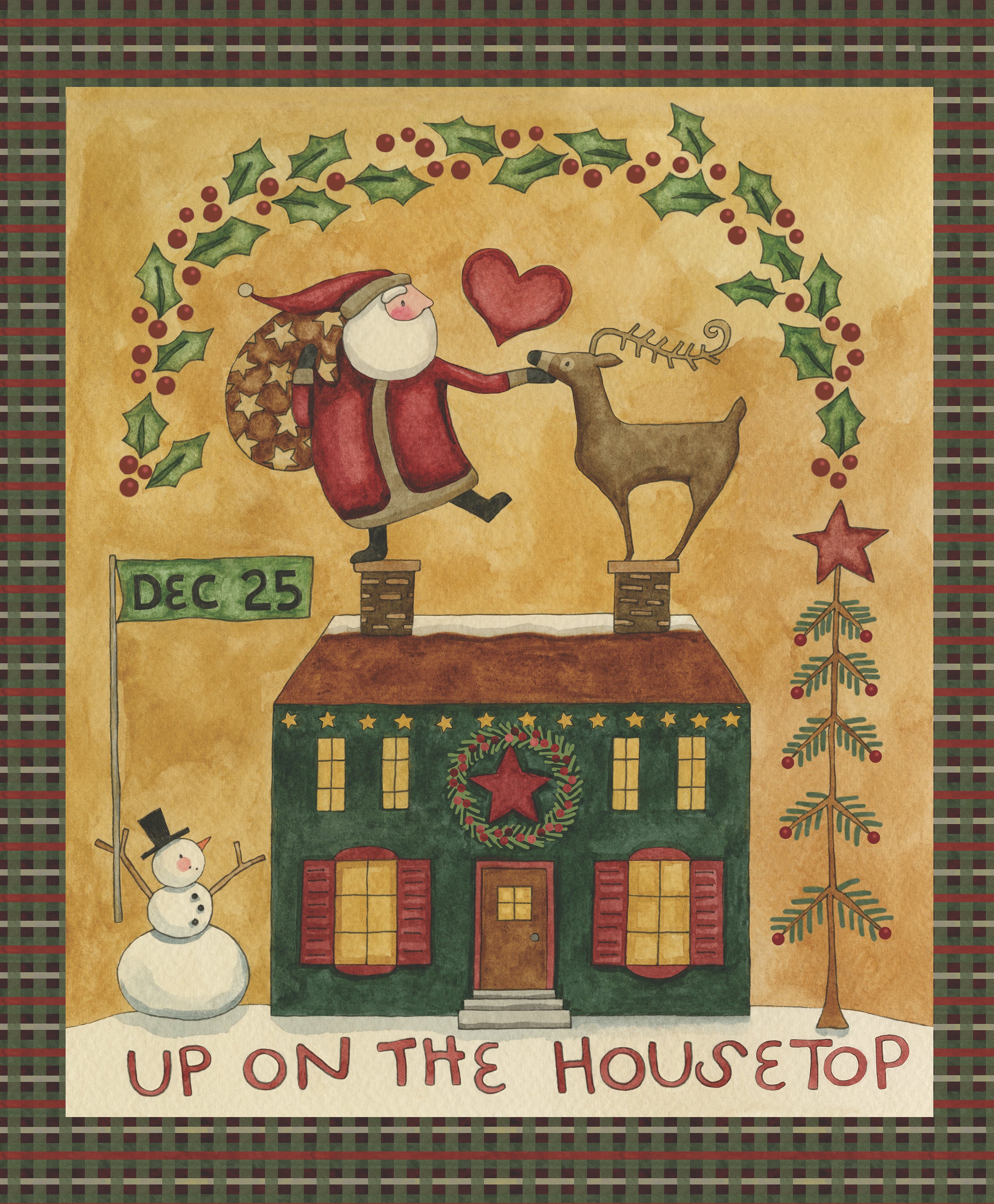 Up on the Housetop | One Yard Bundle Snowflake by Teresa Kogut for Riley Blake | 8pcs