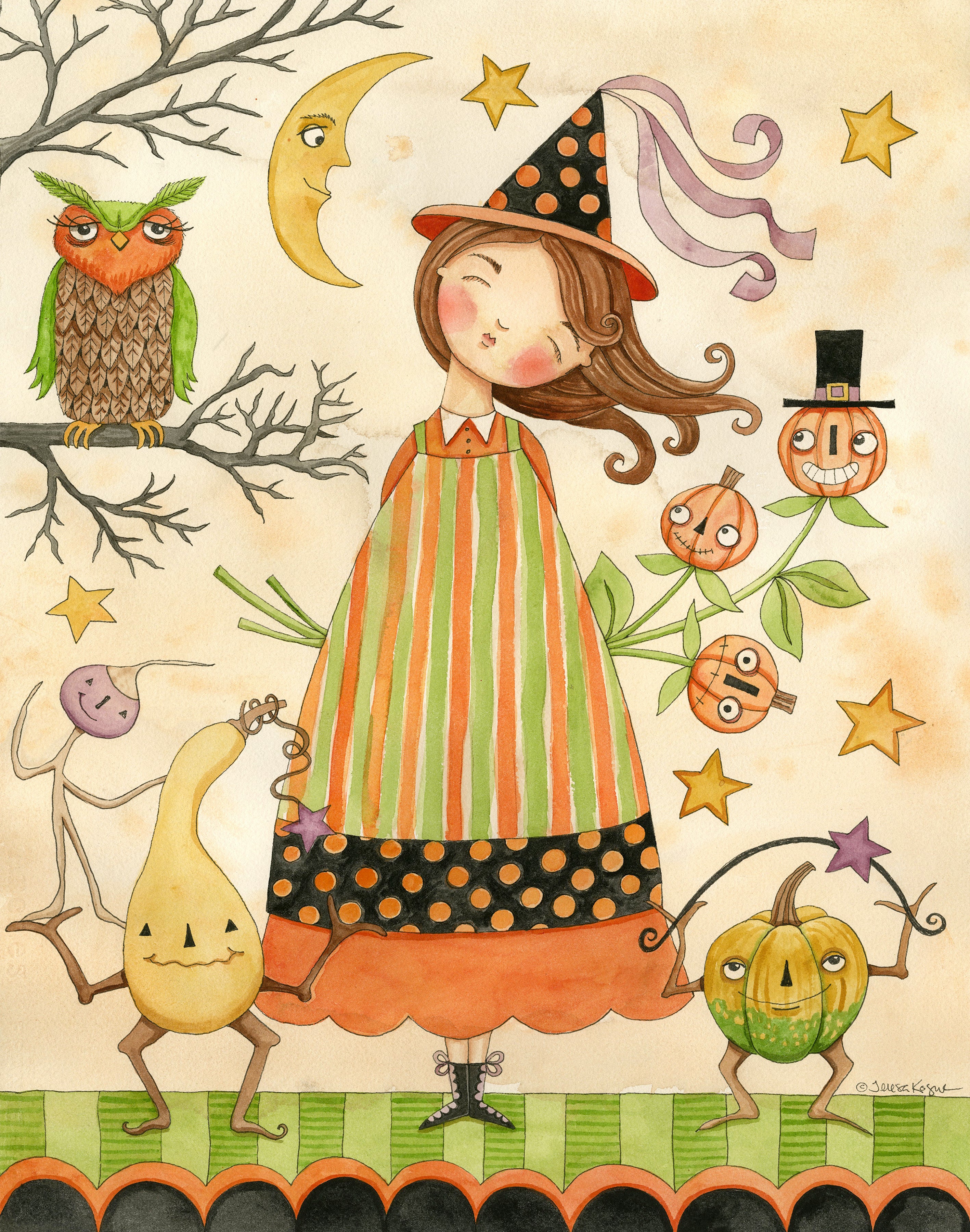 Ghoul Friends | 36" Panel by Teresa Kogut for Riley Blake | P16058-PANEL