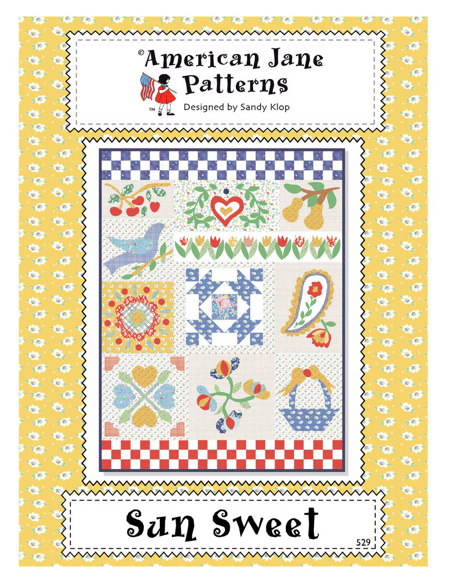Sun Sweet Quilt Pattern by American Jane Patterns | 38" x 50"