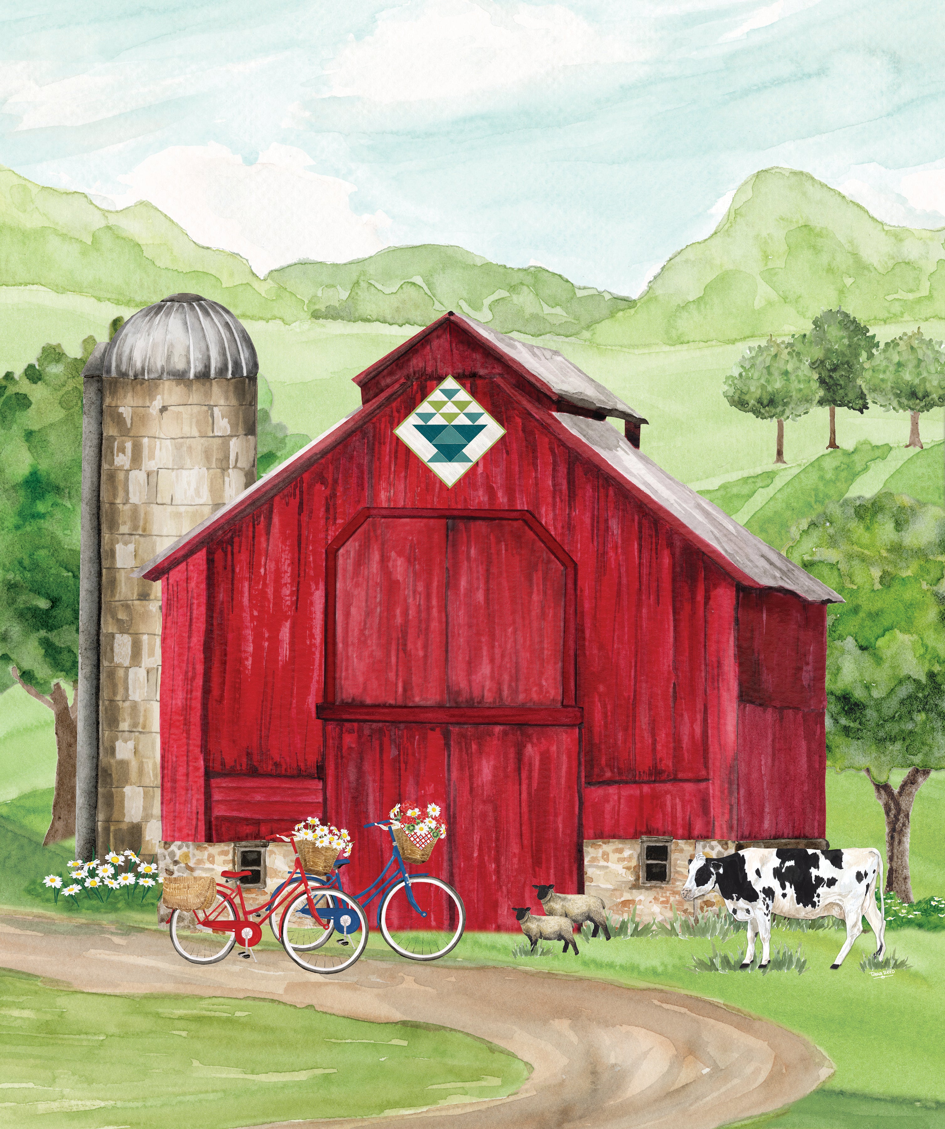 Spring Barn Quilts | 36" Panel by Tara Reed for Riley Blake Designs | PD14335-PANEL