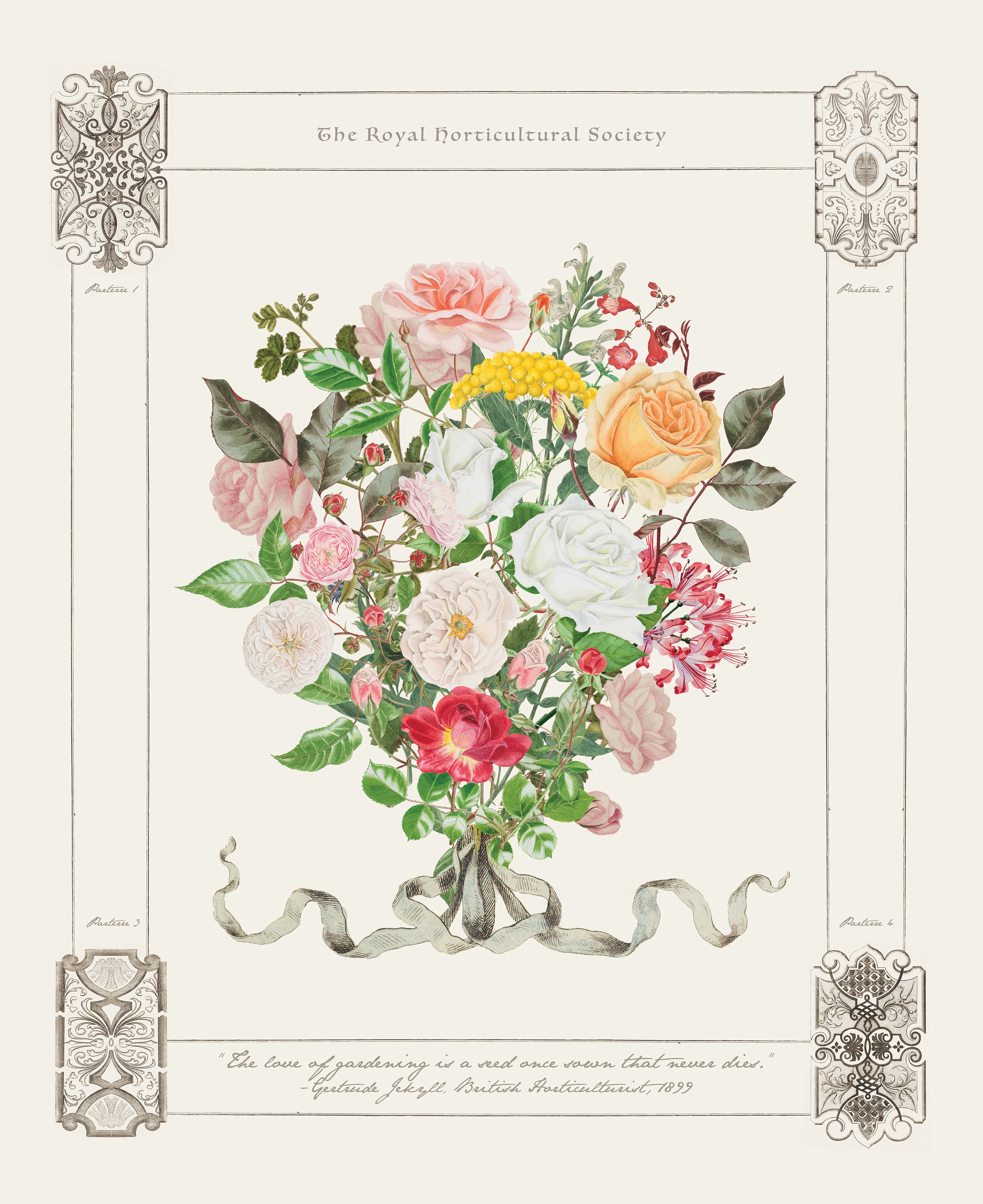 Floral Gardens | Fat Quarter Bundle by Royal Horticultural Society for Riley Blake | 19 pcs