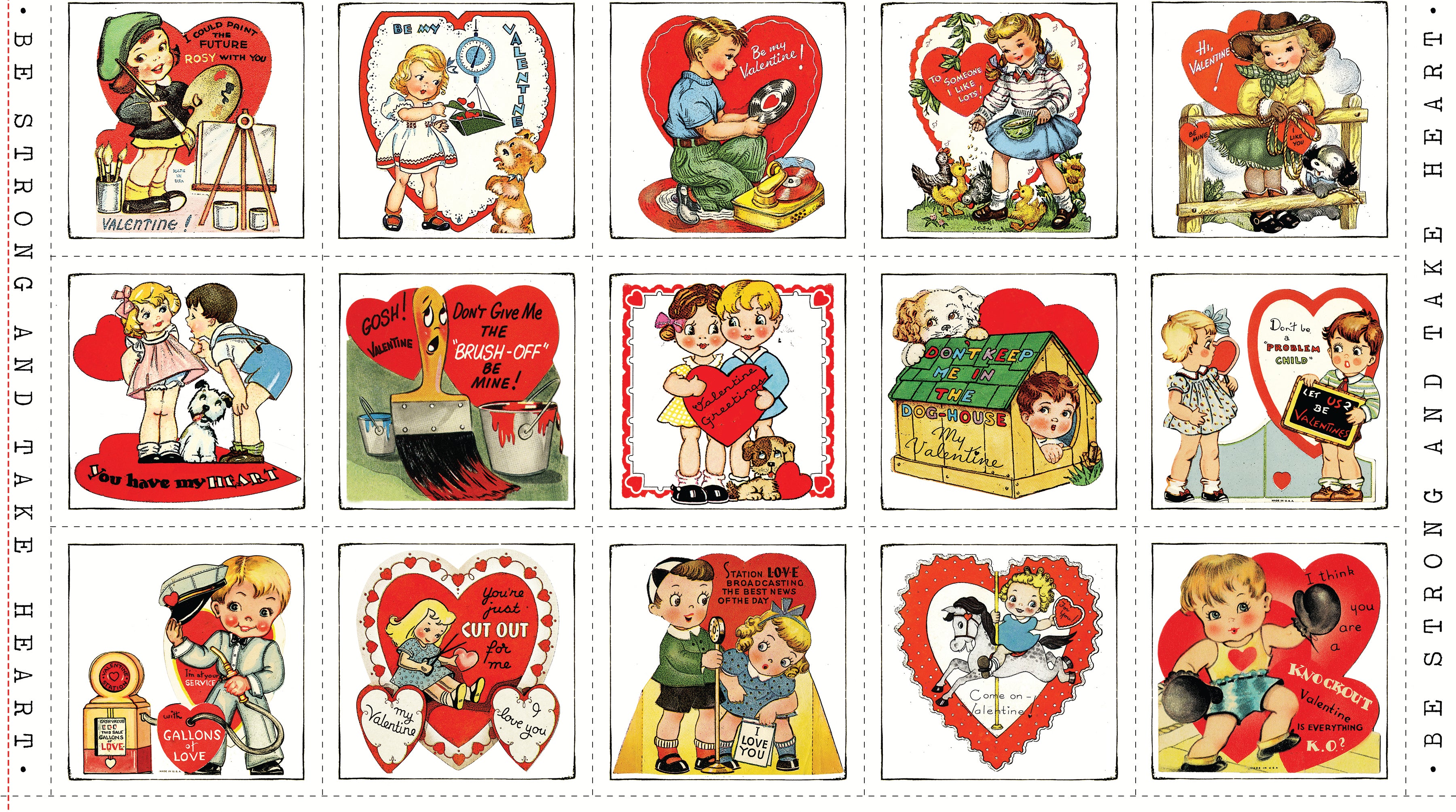 Take Heart | Panel Bundle by J. Wecker Frisch for Riley Blake | 3 pcs