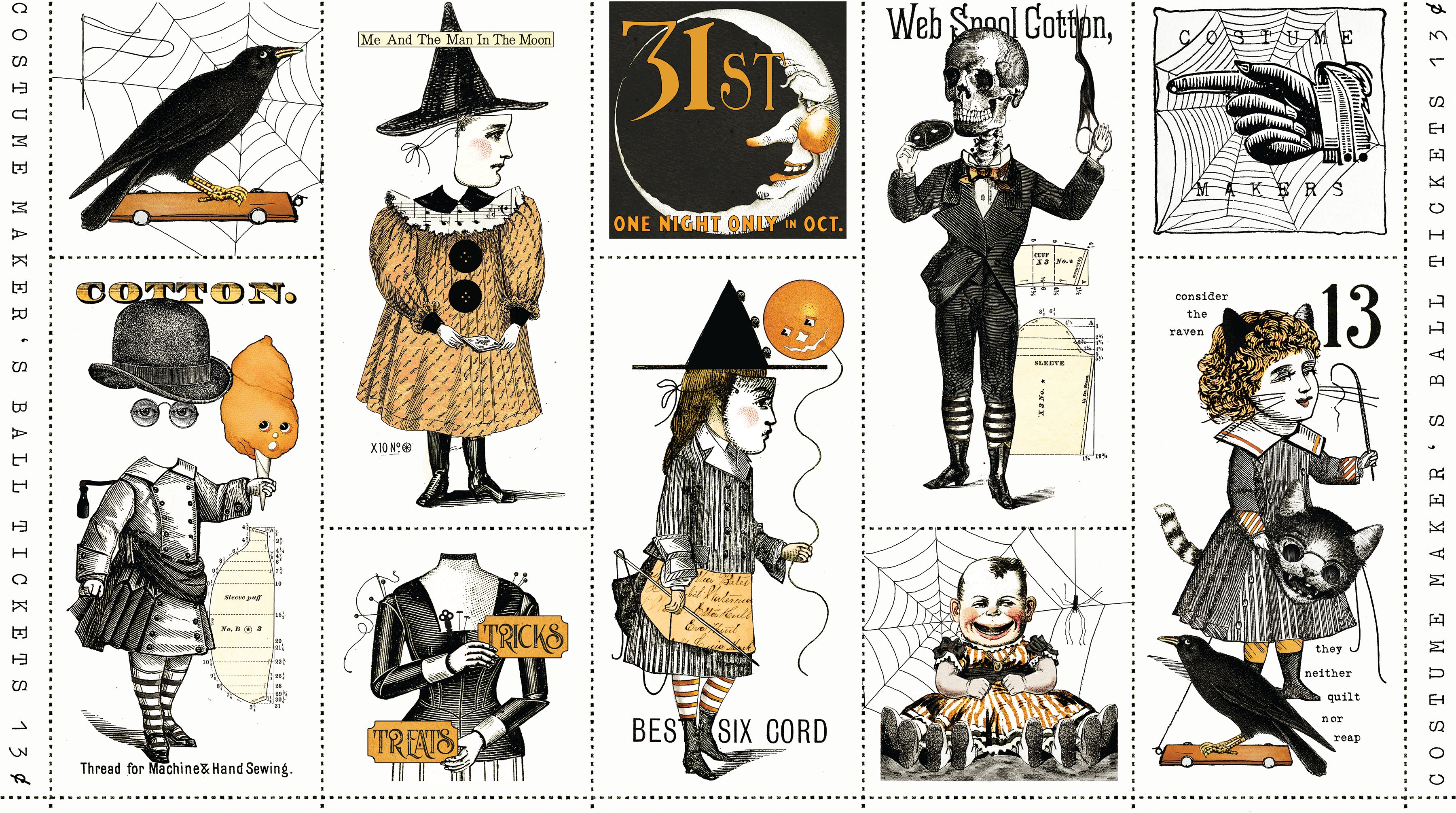 Costume Maker's Act II | Medium Patch Panel by J. Wecker Frisch for Riley Blake | PD16002-PANEL