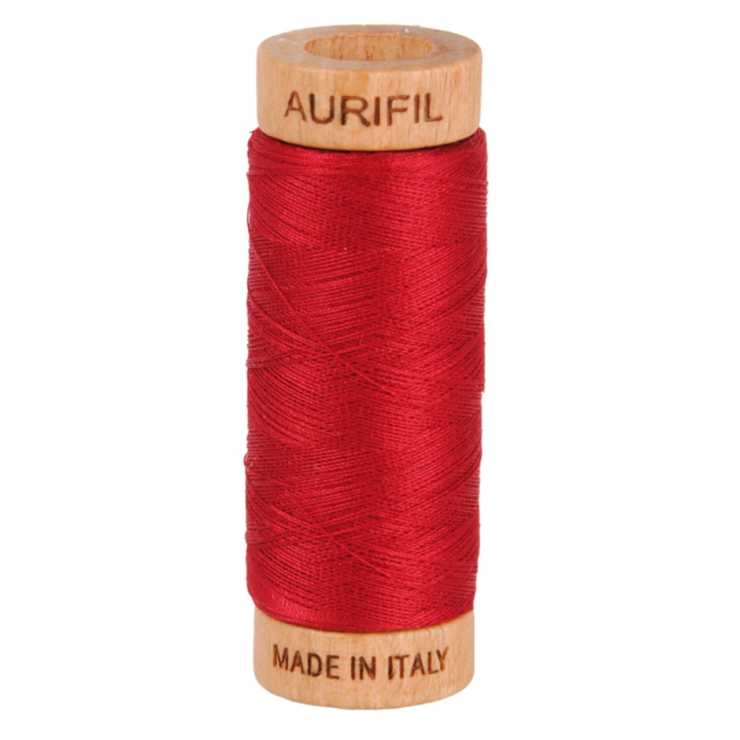 Aurifil 80wt 2-Ply Cotton Thread | Red Wine (#2260) | 300 yds