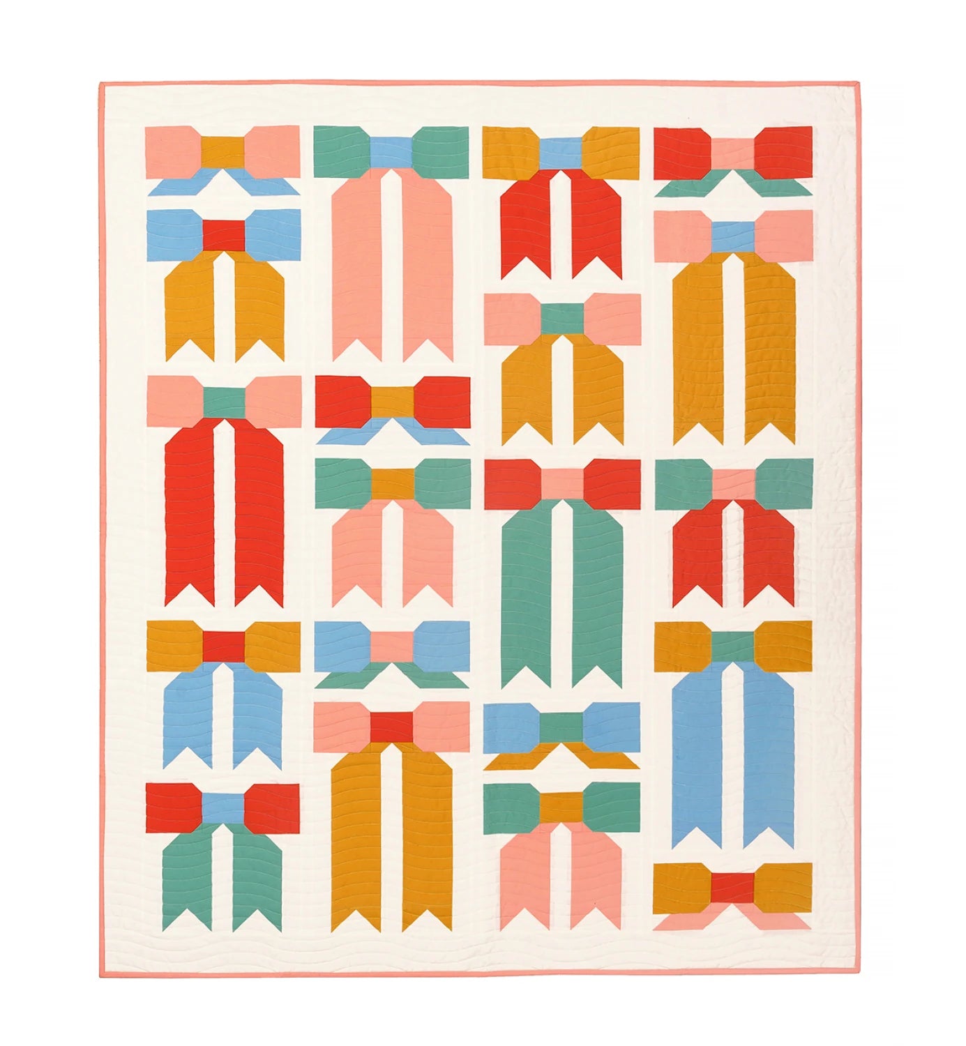 Top Knot Quilt Pattern by Pen + Paper Patterns | Lap/Throw Size | 53.5" x 65.5"