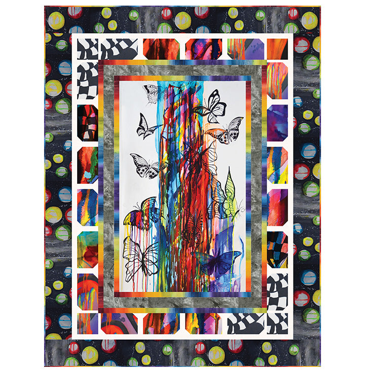 Ascending Butterflies Quilt Pattern by Larene Smith | 53" x 69"