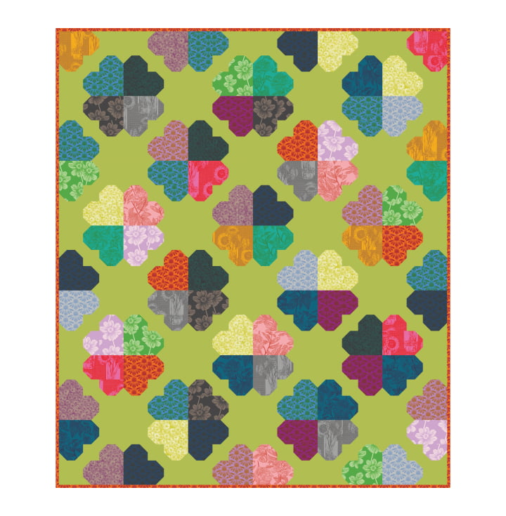 Clover Quilt Pattern by Cluck Cluck Sew | PTNAMT015 | 63" x 73.5"