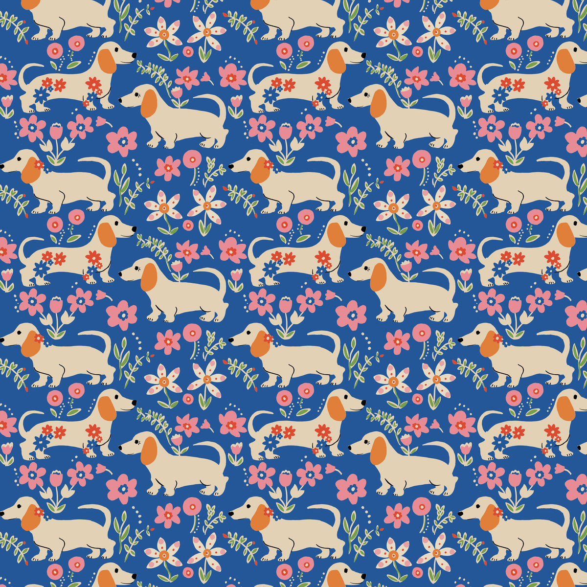 Stannie & Lloyd | Pemberley Pups - Delft by August Ellery for FreeSpirit | PWAE011.DELFT